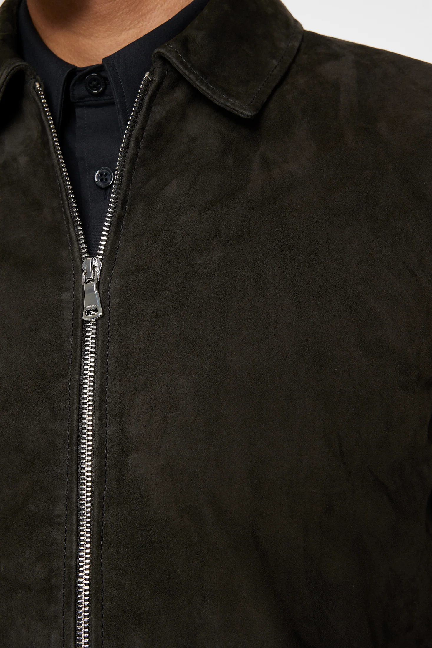 Jonah WR Suede Overshirt / Washed Black - Image 6