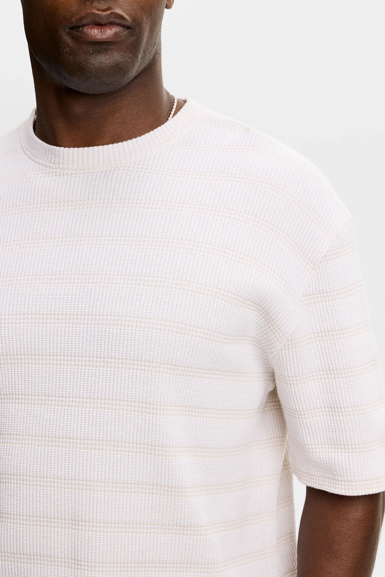Jose Jacquard T-shirt / Moonbeam - Image 5