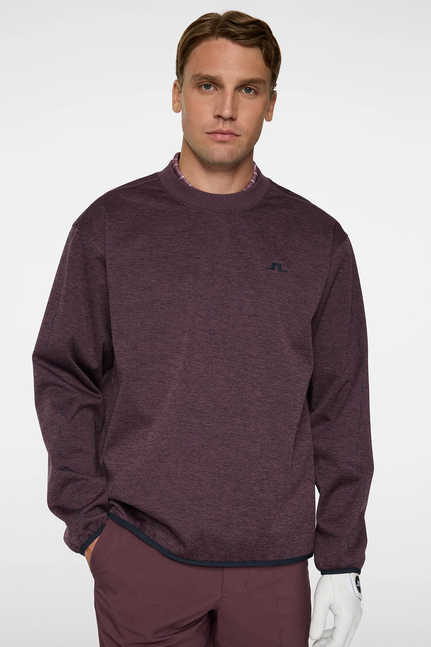 Jose Windblock Crew Neck / Huckleberry melange - Image 5