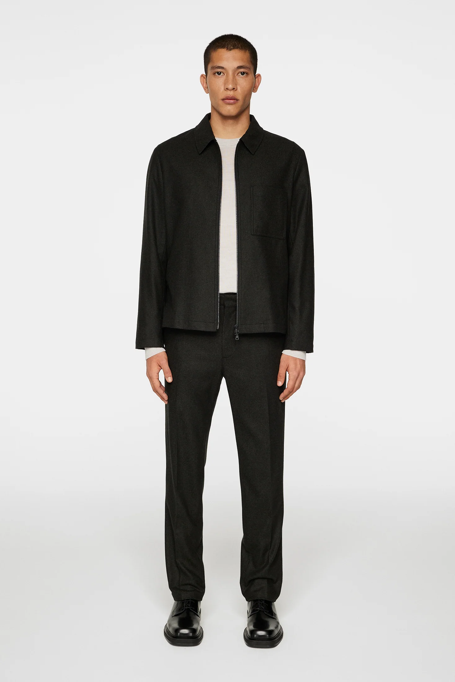 Julius Cash Flannel Overshirt / Forest Green - Image 4