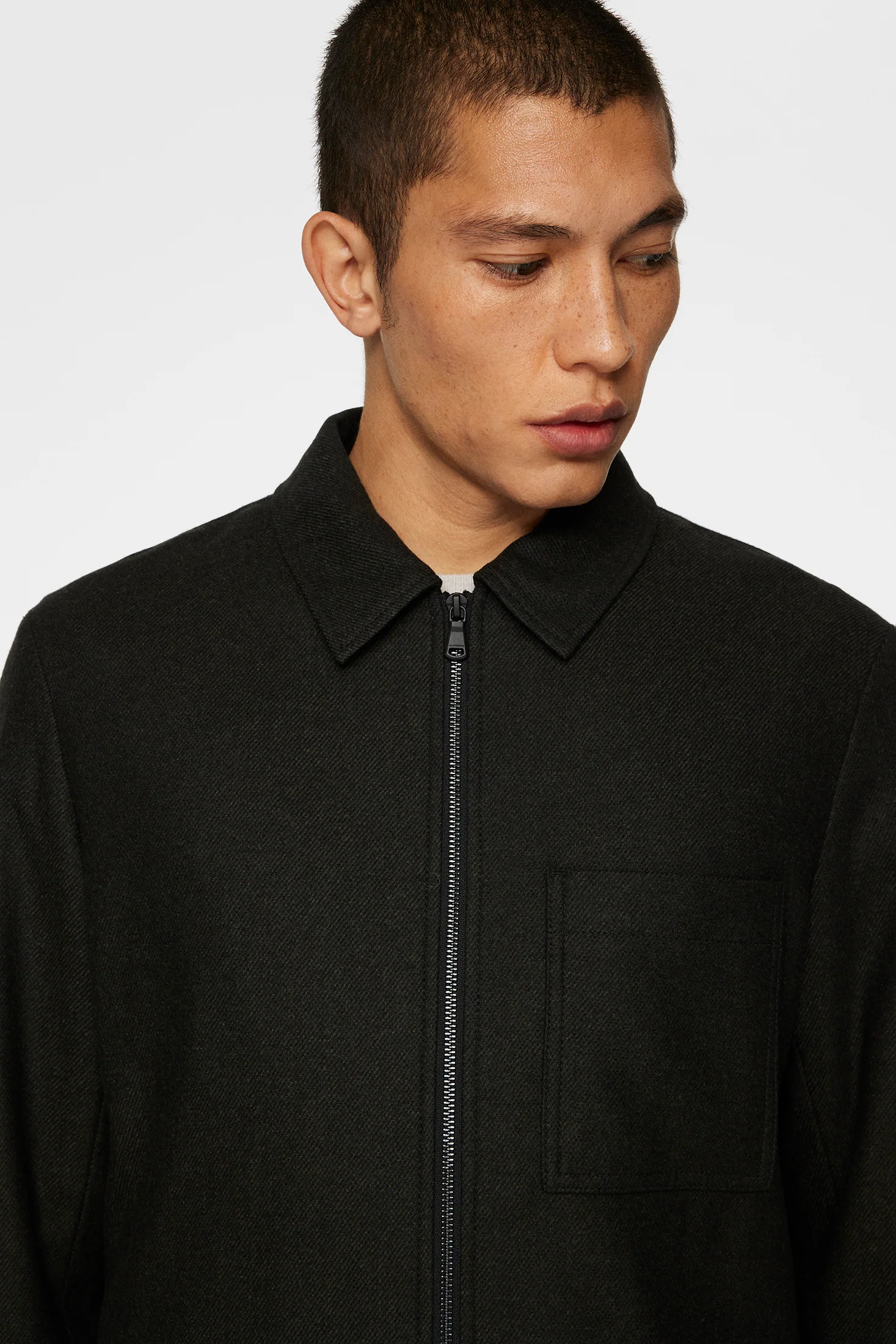 Julius Cash Flannel Overshirt / Forest Green - Image 5