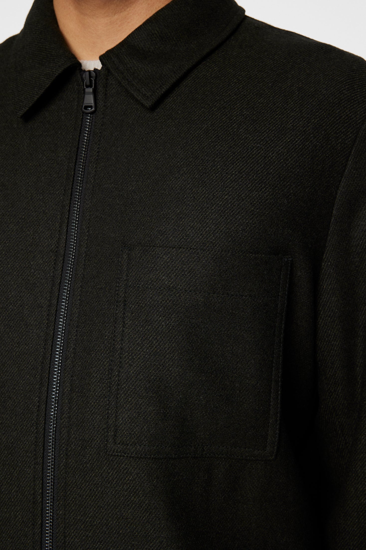 Julius Cash Flannel Overshirt / Forest Green - Image 6