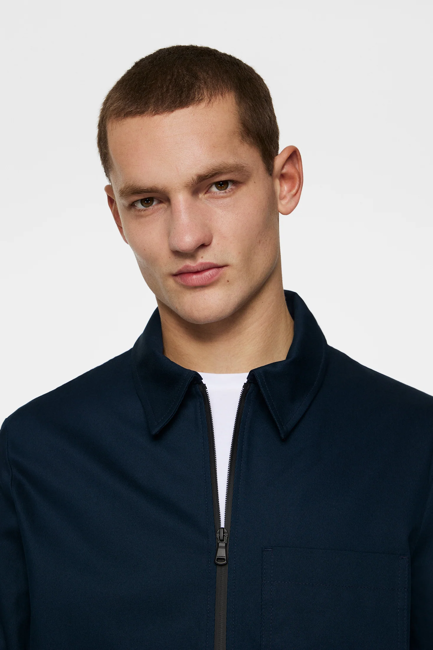 Julius Cotton Twill Overshirt / JL Navy - Image 5