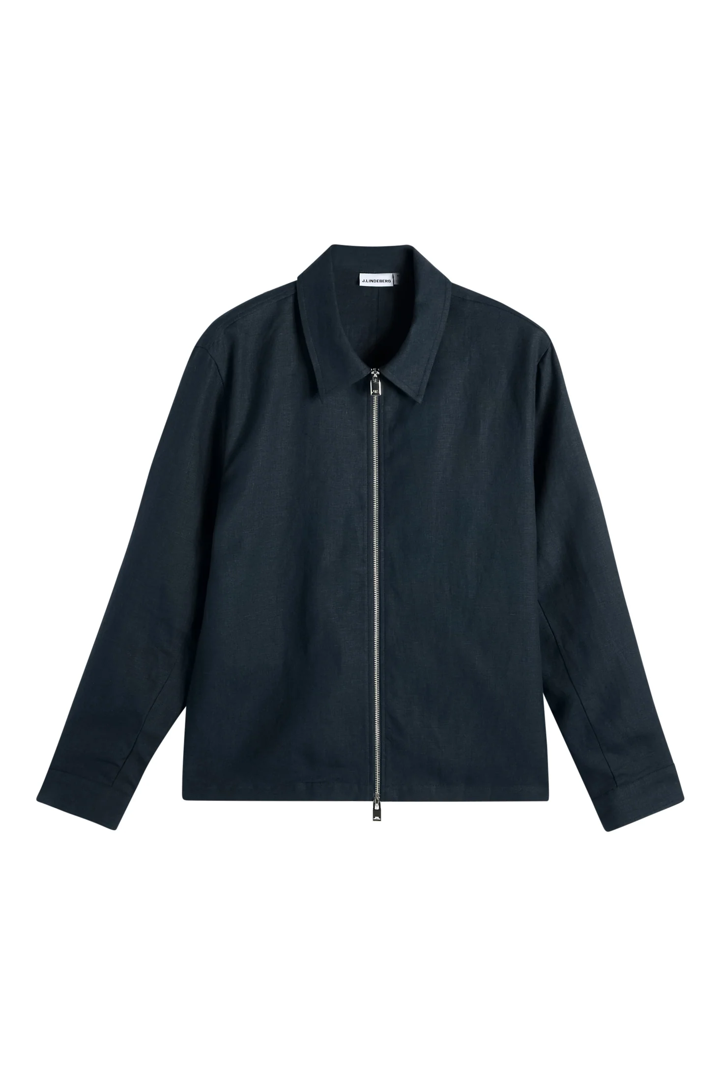 Julius Drape Linen Overshirt / JL Navy