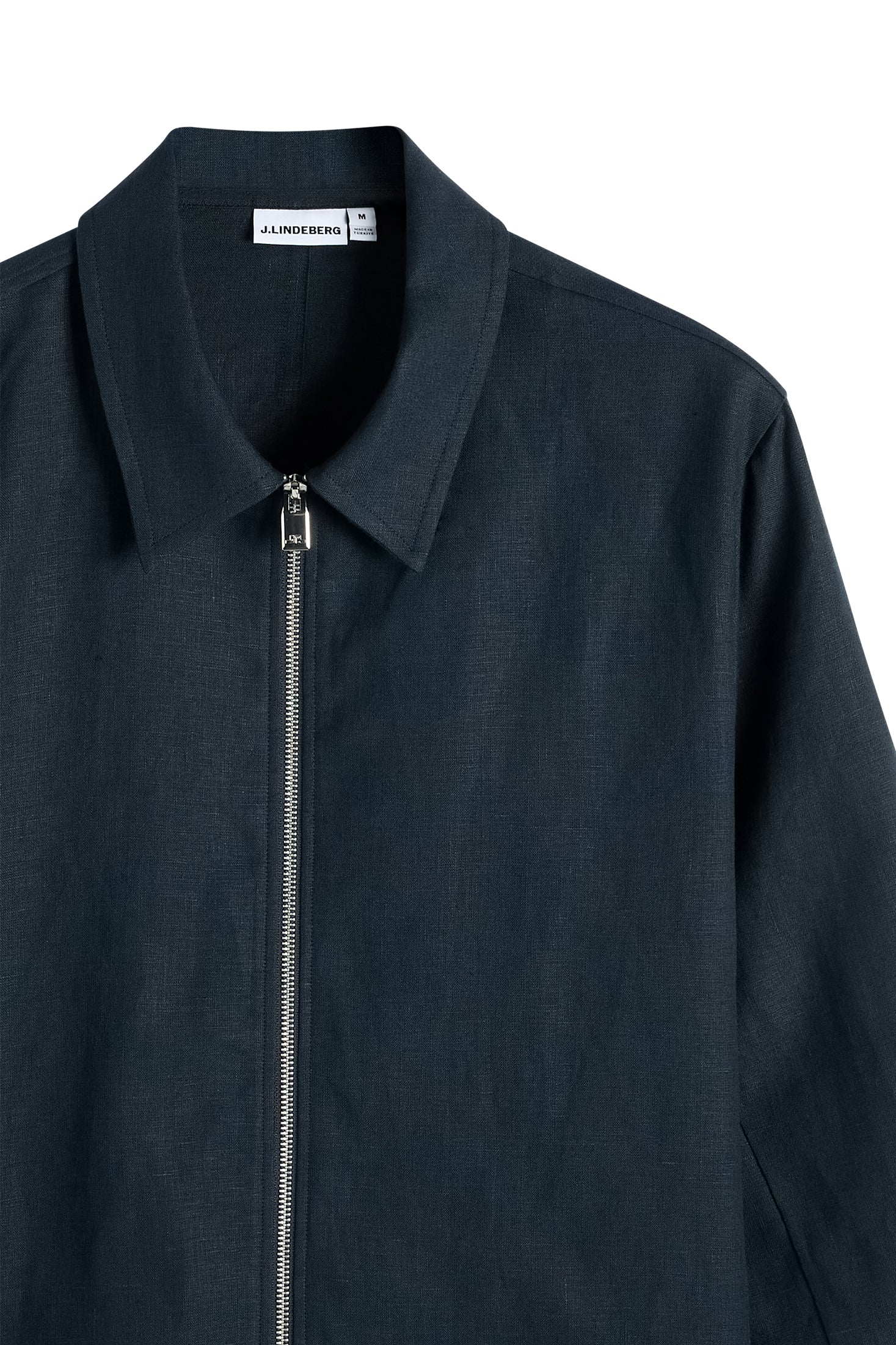Julius Drape Linen Overshirt / JL Navy - Image 6