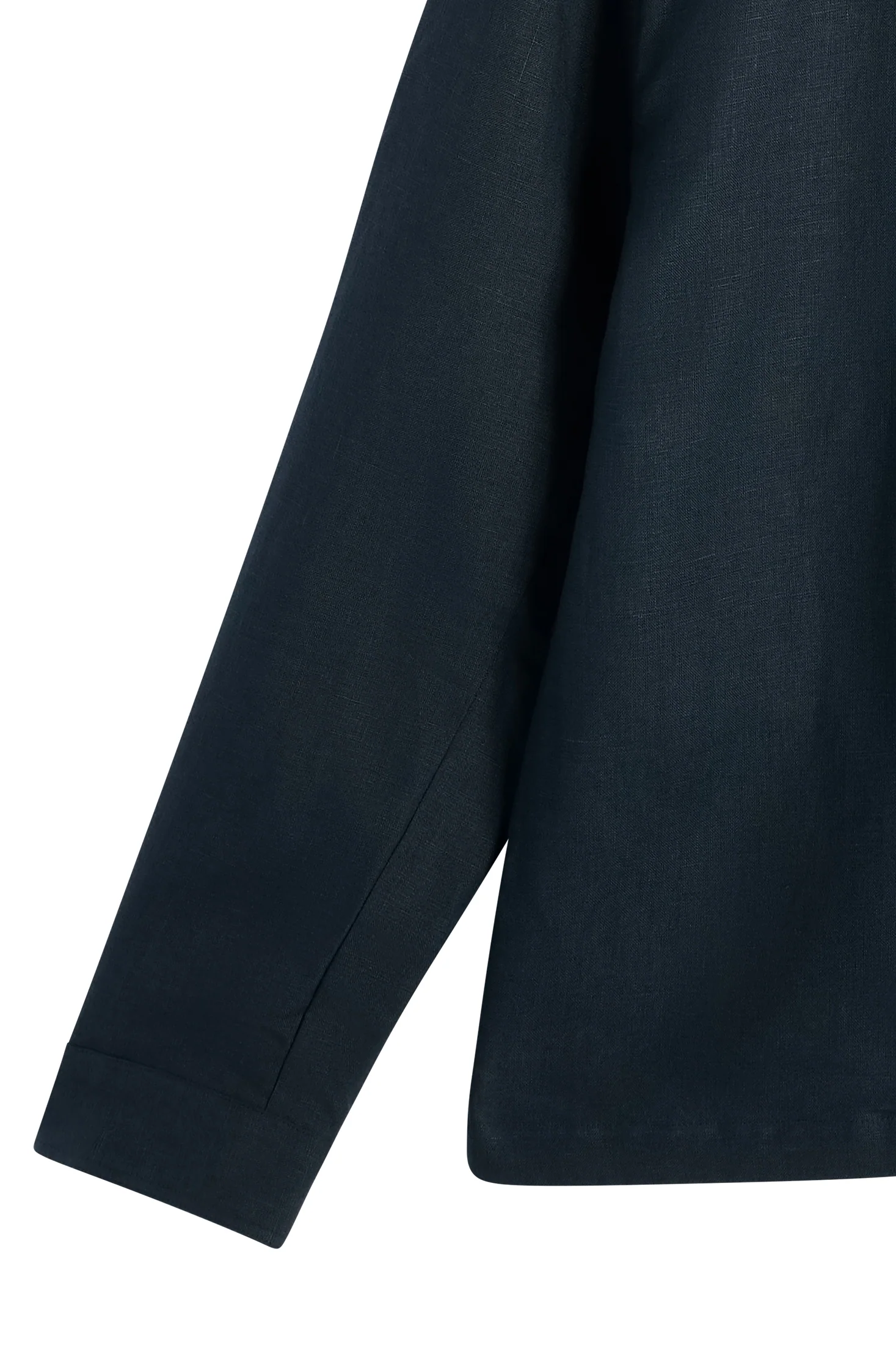 Julius Drape Linen Overshirt / JL Navy - Image 7