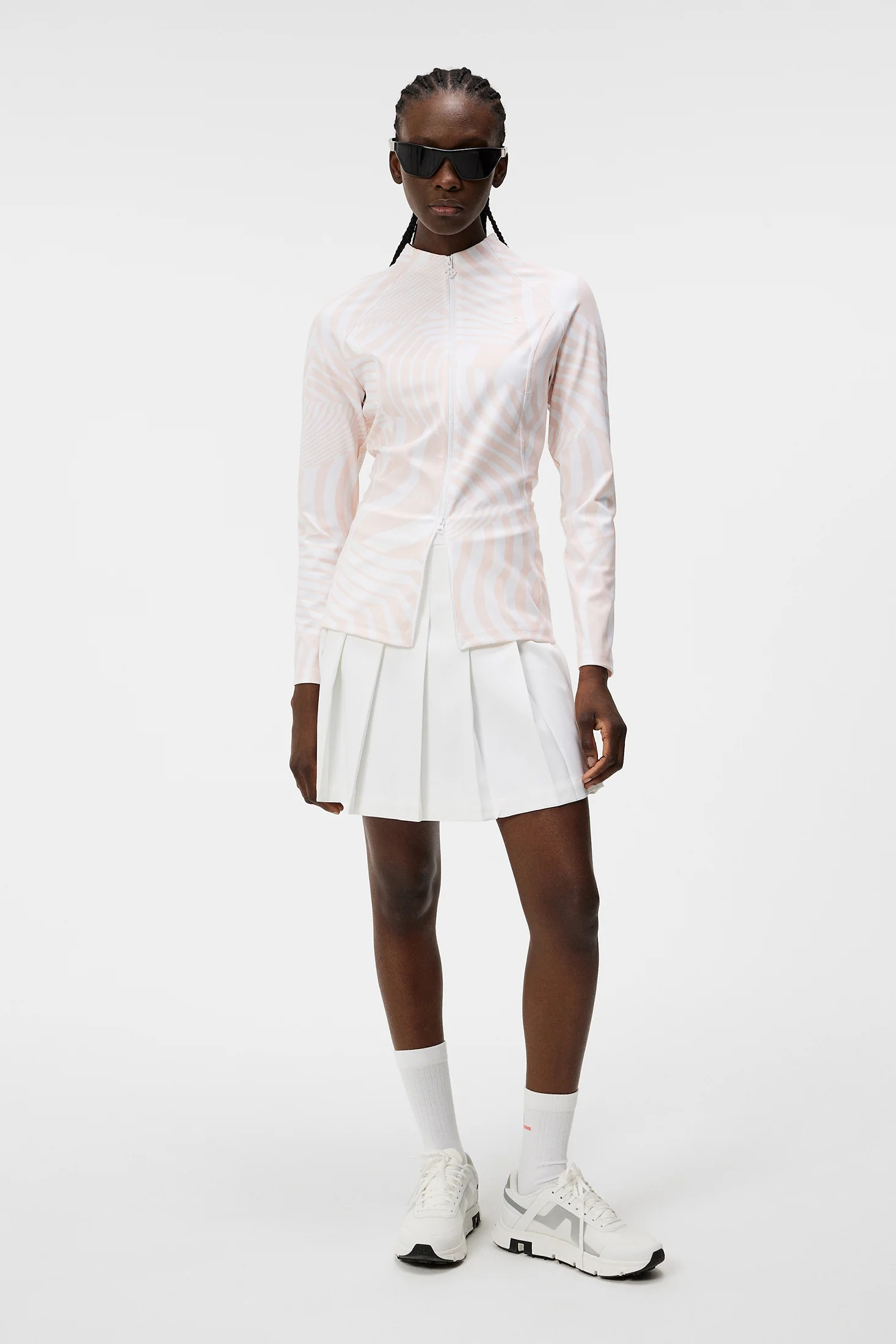 June Print Mid Layer / Dazzle Wave Rose - Image 4