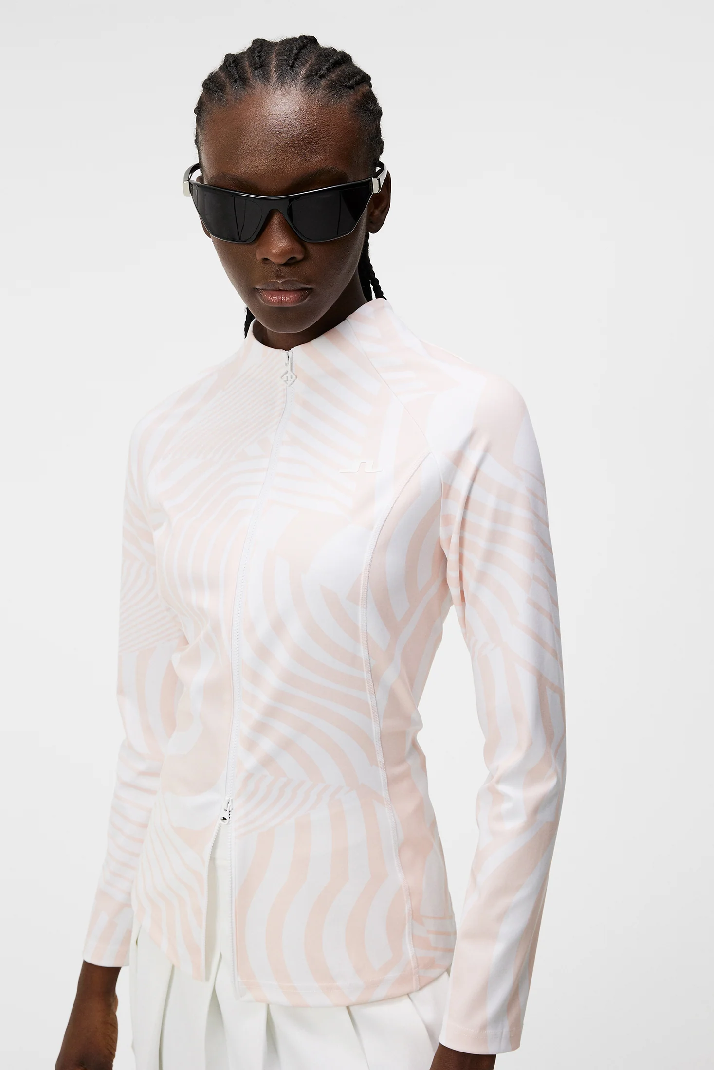 June Print Mid Layer / Dazzle Wave Rose - Image 5