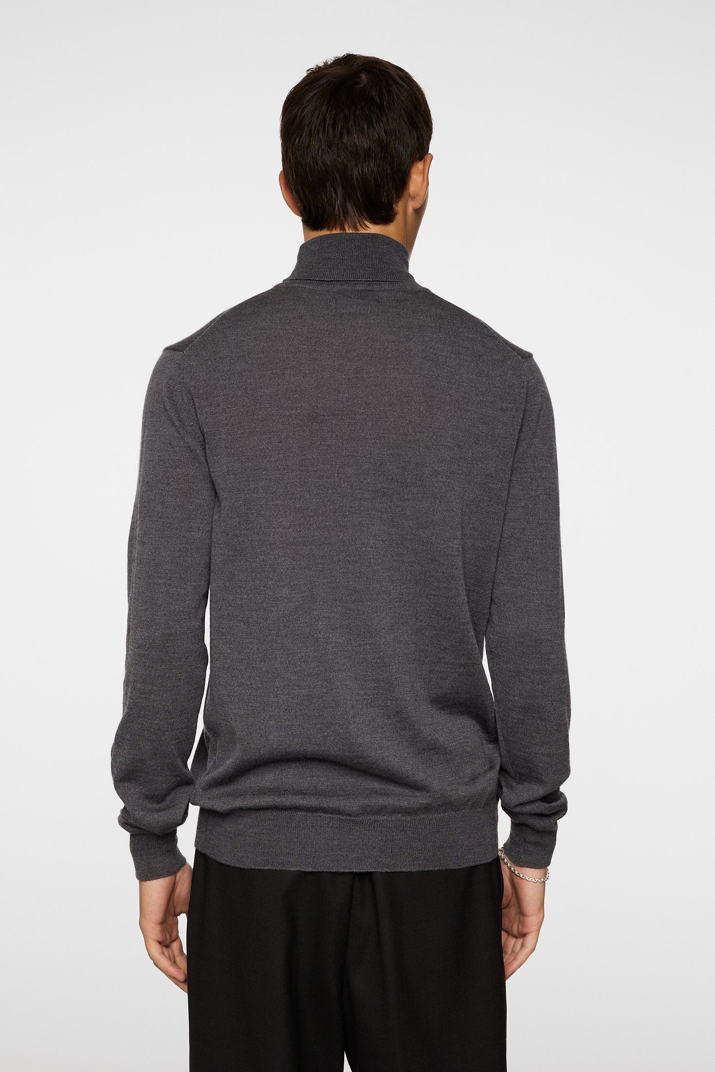 Kaden Merino Turtle Neck / Lava Smoke Melange - Image 4