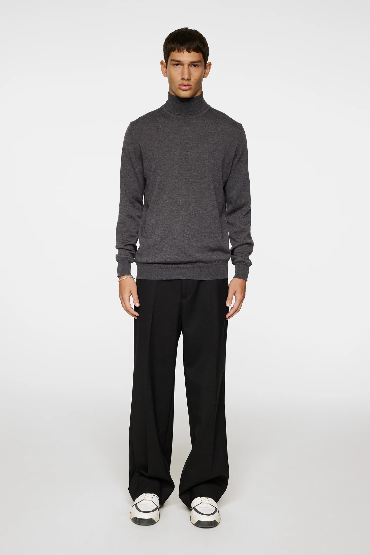 Kaden Merino Turtle Neck / Lava Smoke Melange - Image 5