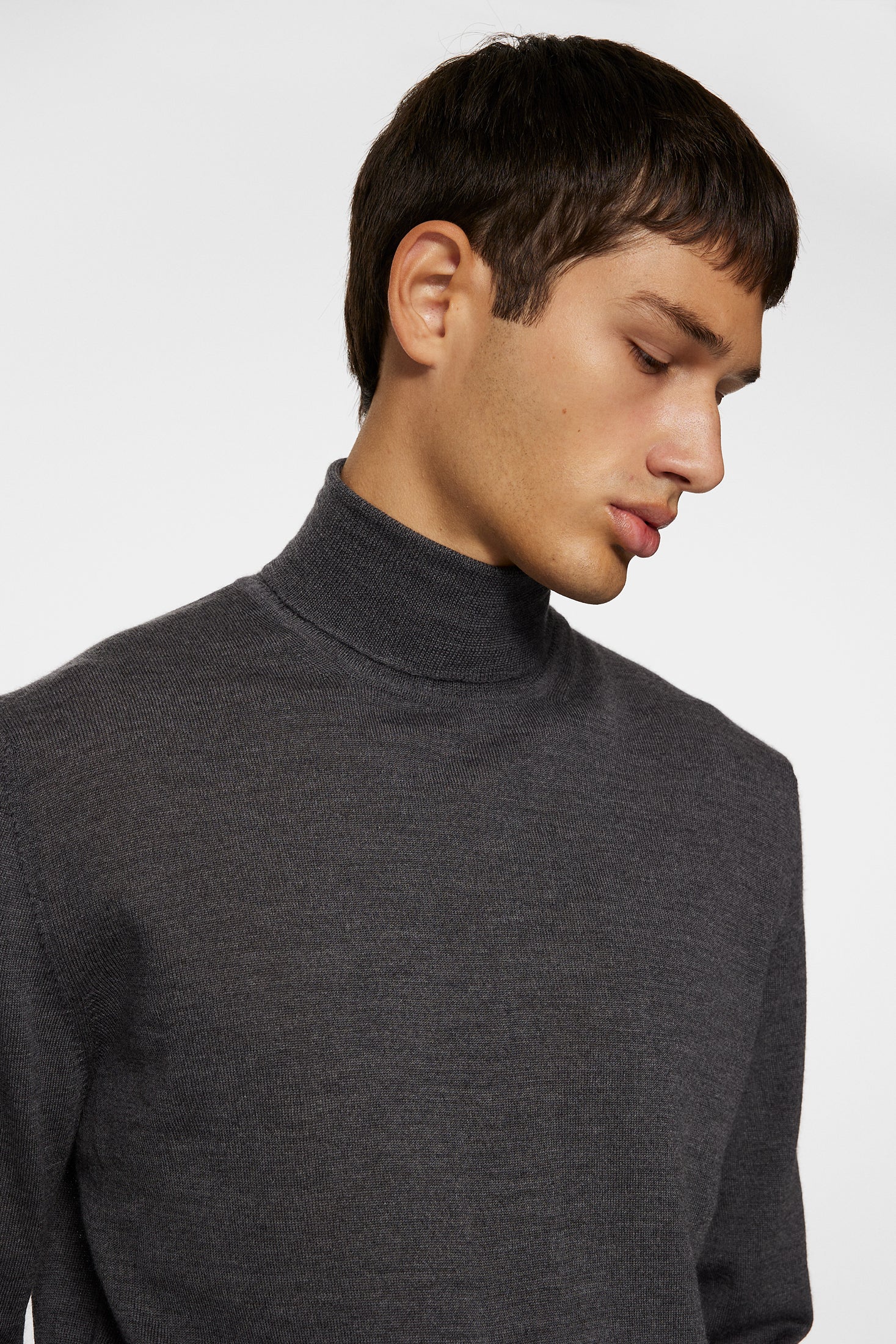Kaden Merino Turtle Neck / Lava Smoke Melange - Image 6