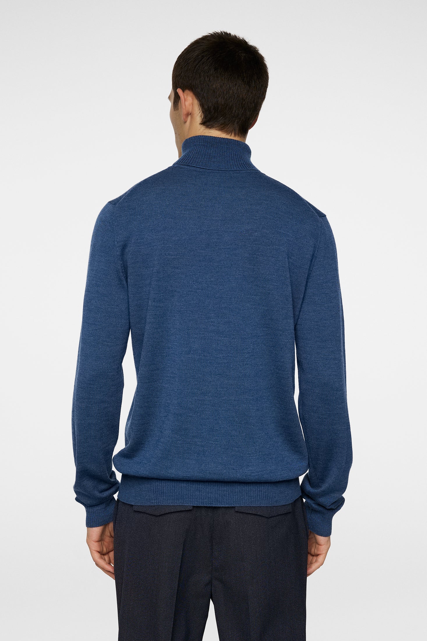 Kaden Merino Turtle Neck / Vintage Indigo Melange - Image 3