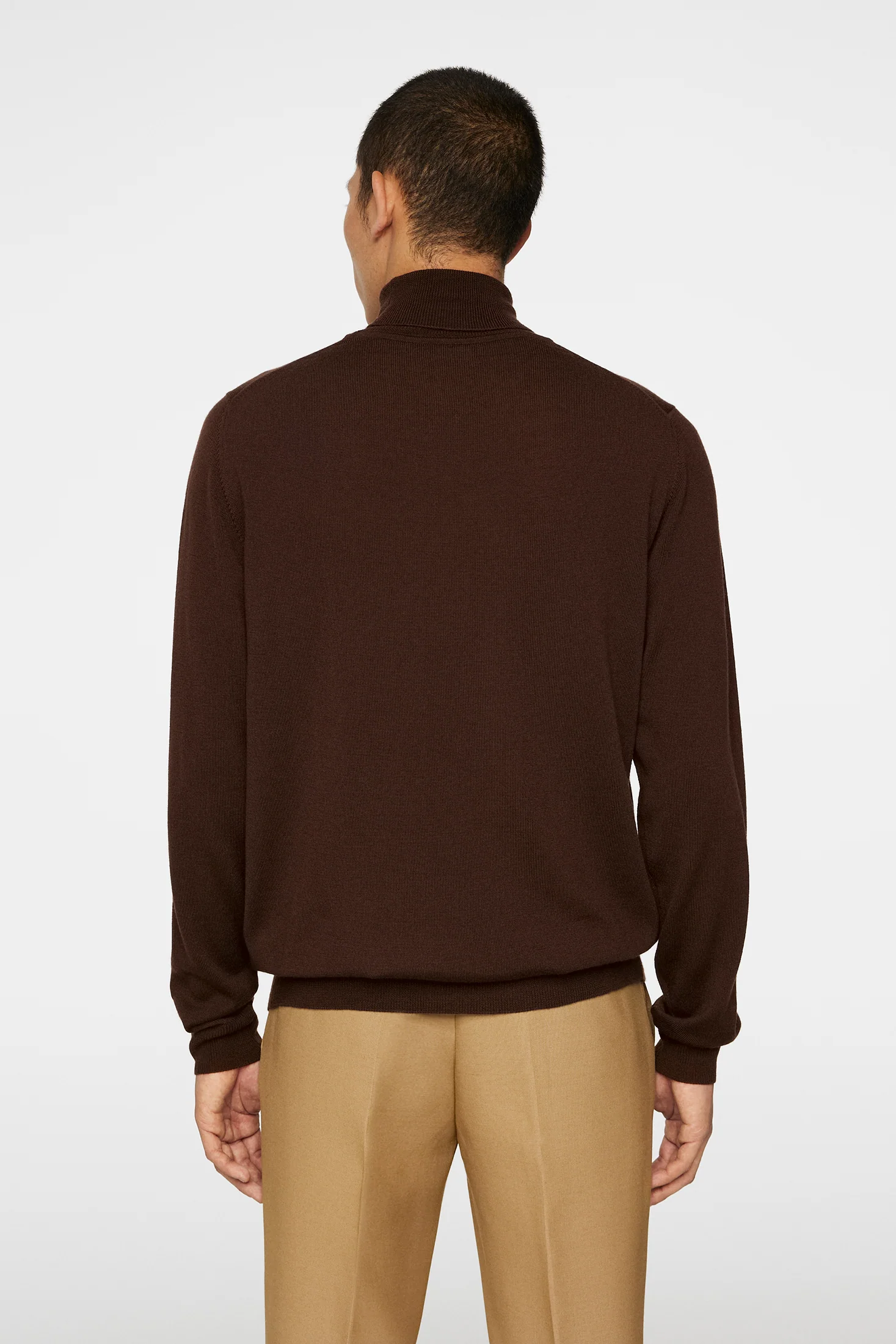 Kaden Merino Turtleneck / Bitter Chocolate - Image 3