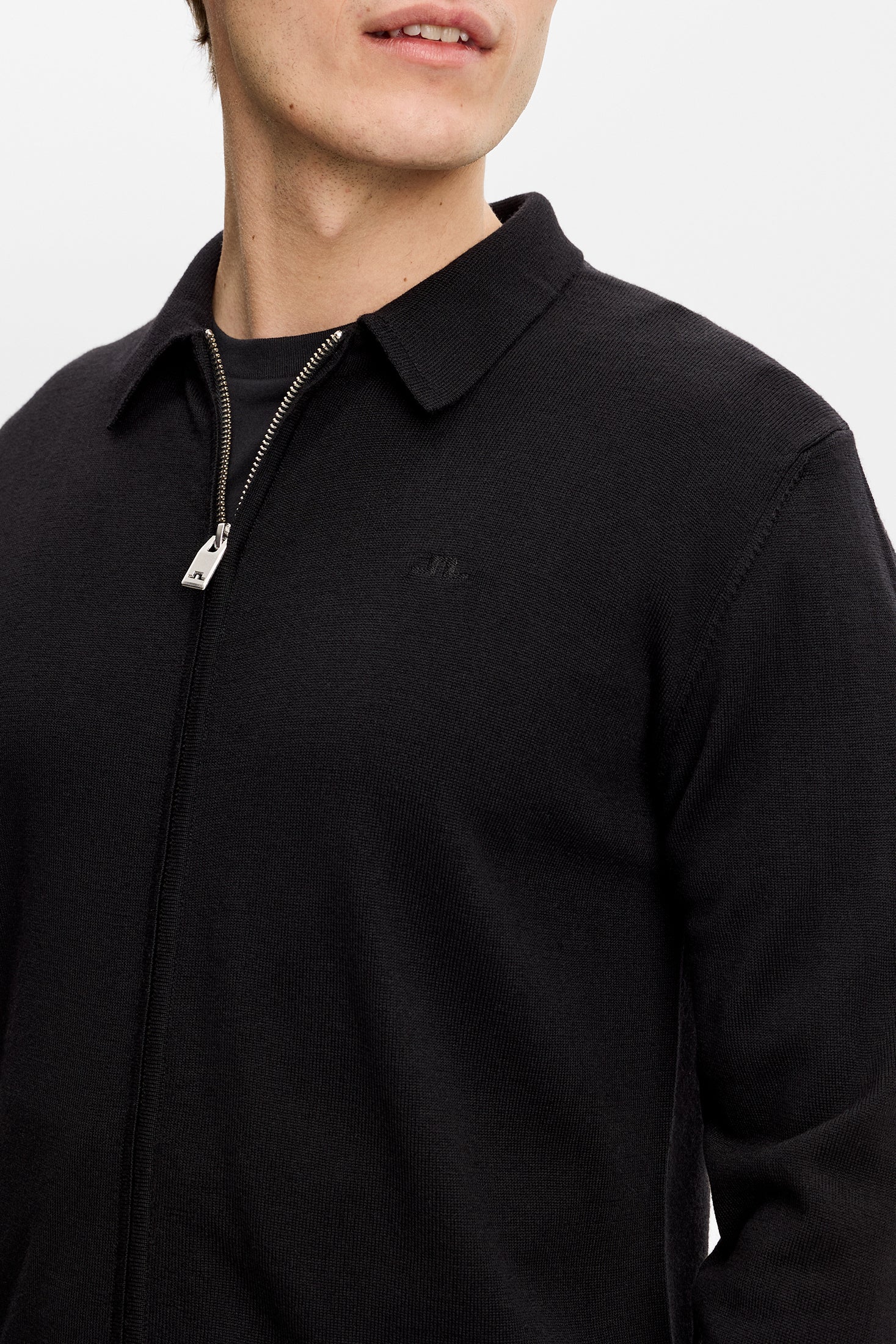 Kaleb Merino Cardigan / Black - Image 6