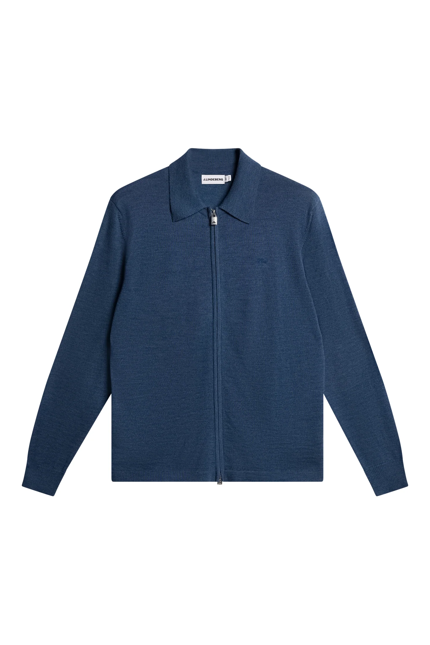 Kaleb Merino Zip Cardigan / Vintage Indigo Melange