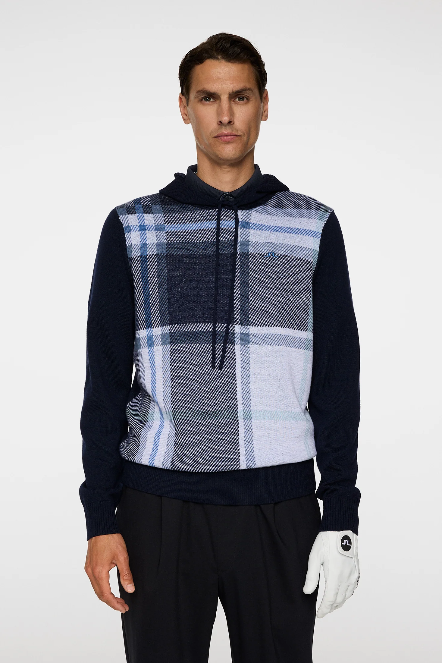Karl Merino Hoodie DPWT / Tartan Navy
