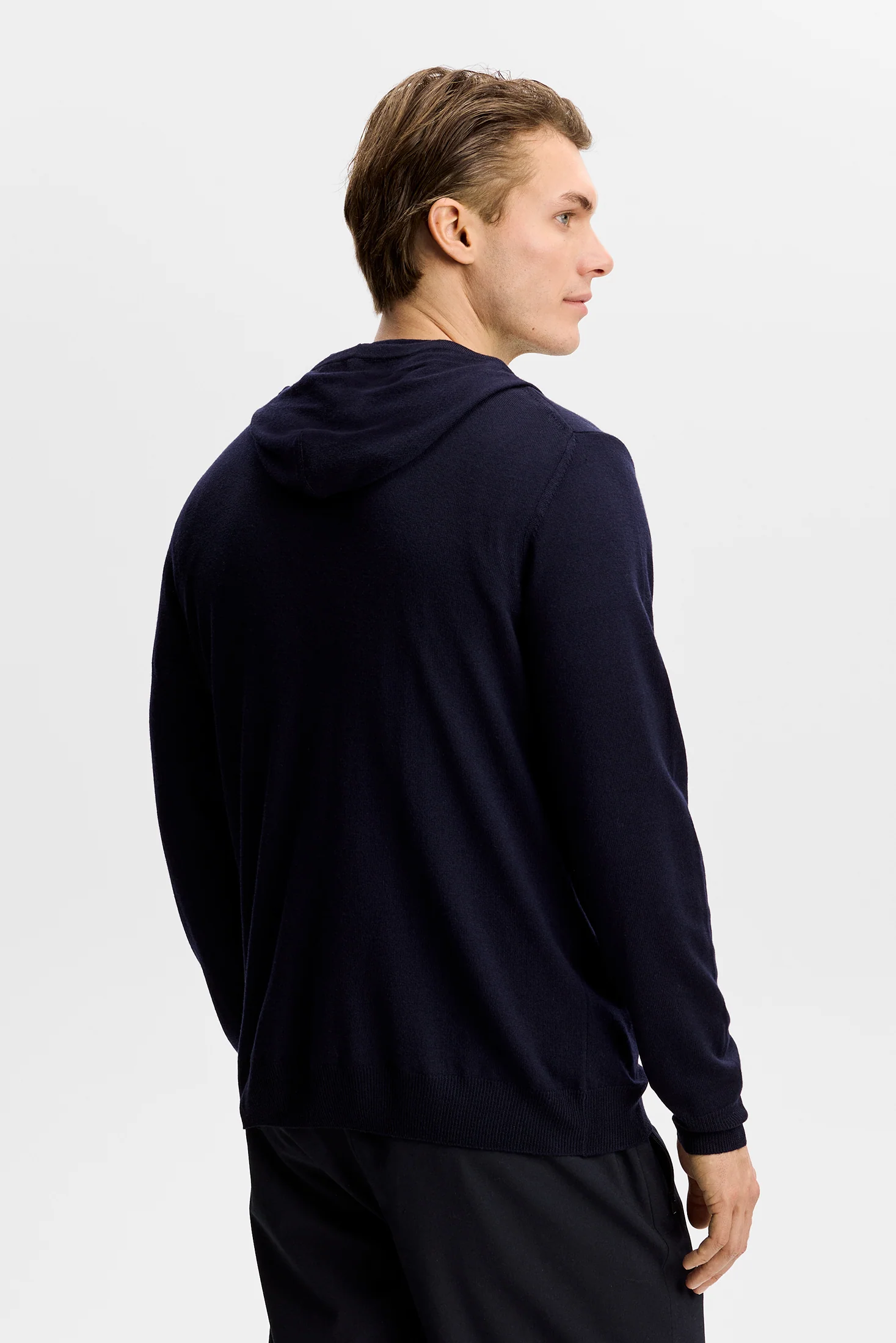 Karl Merino Hoodie / JL Navy - Image 4