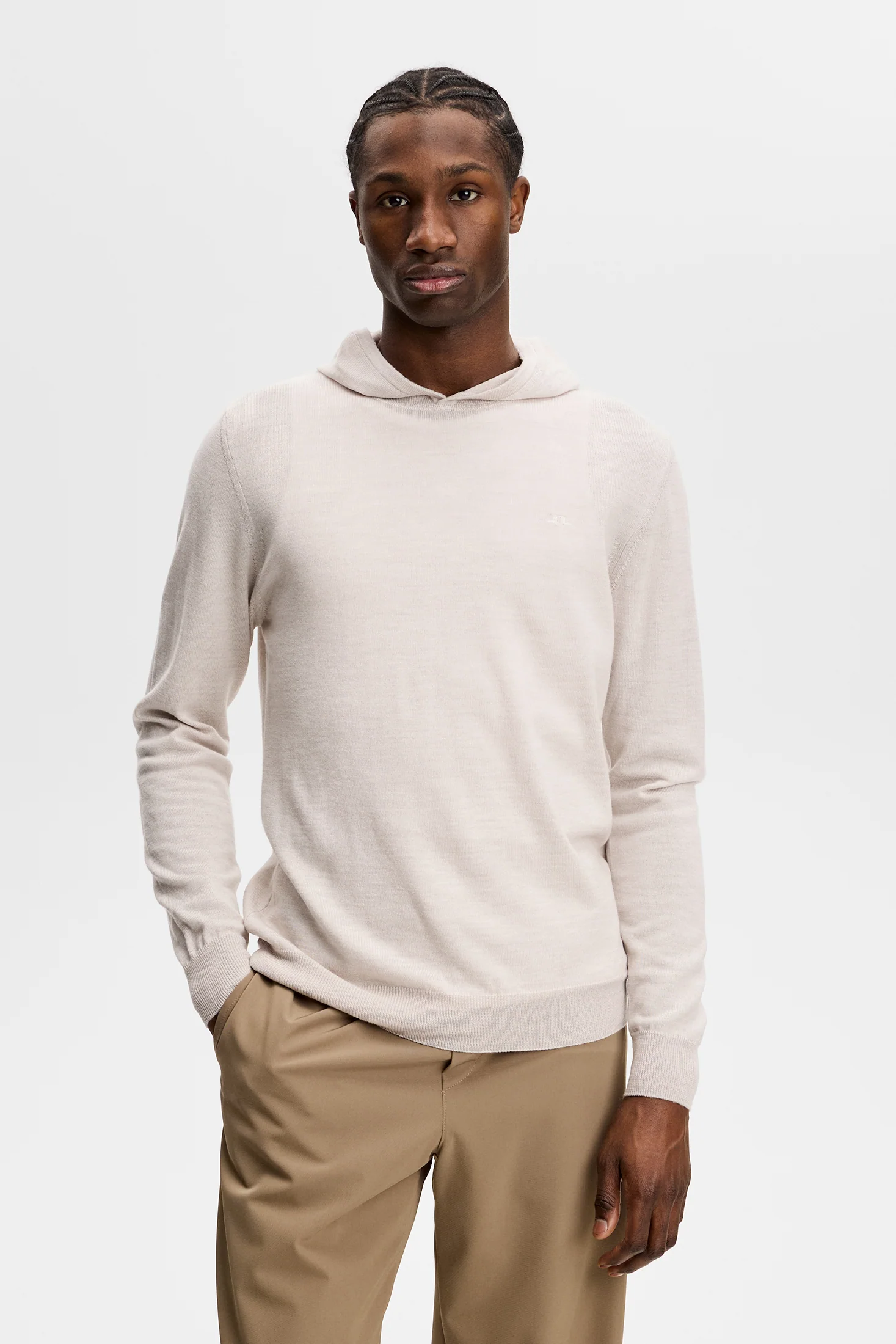 Karl Merino Hoodie / Moonbeam Melange - Image 2