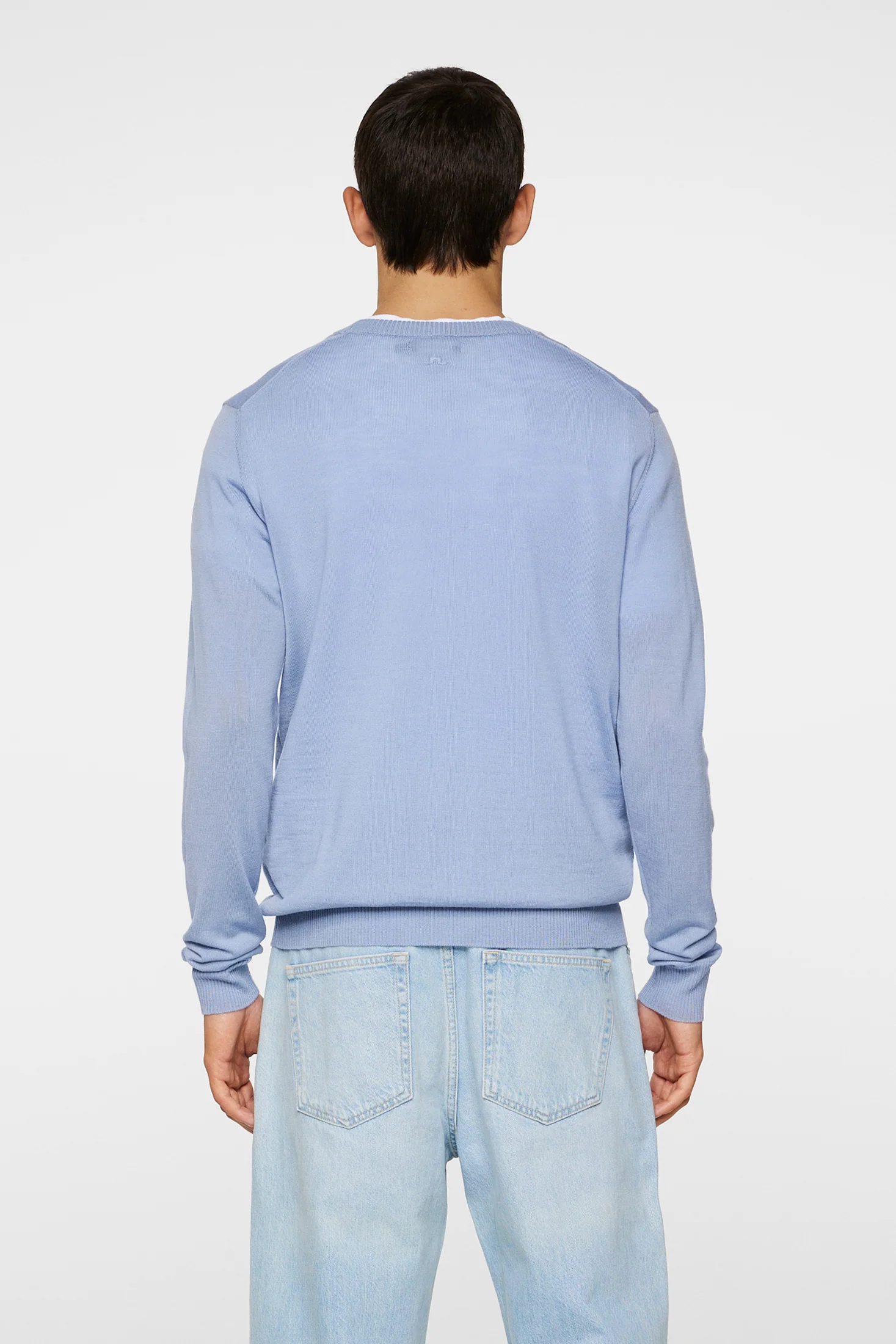 Keane Light Merino Crew Neck / Rain Washed - Image 3
