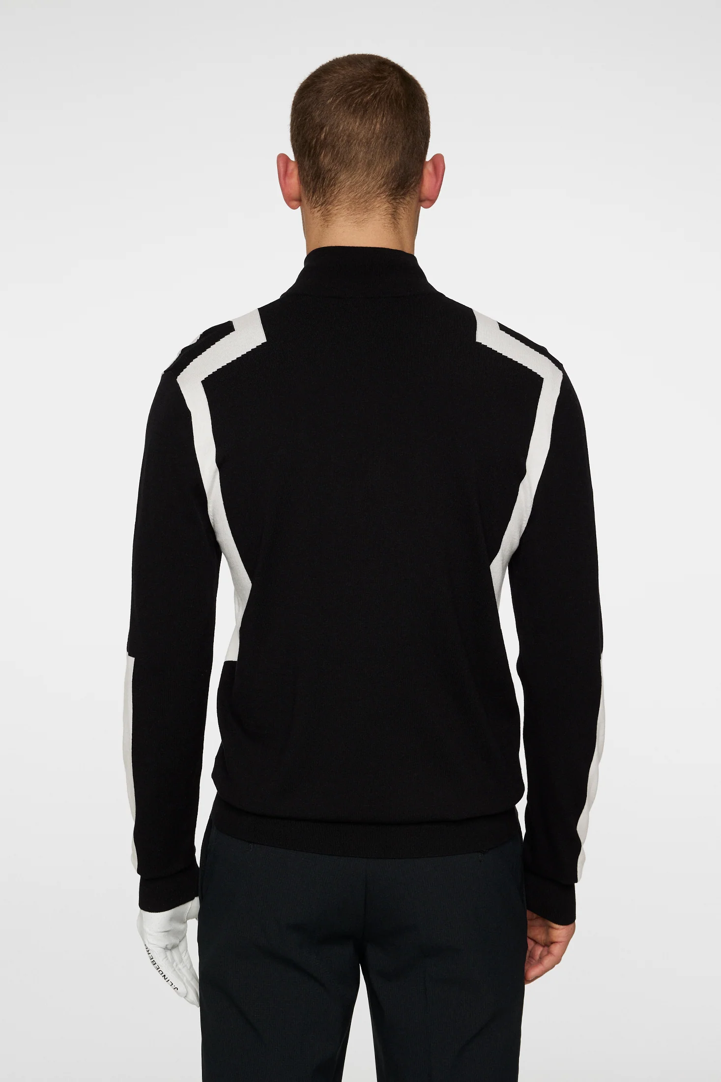 Kendrick Knitted Zip Sweater / Black - Image 3
