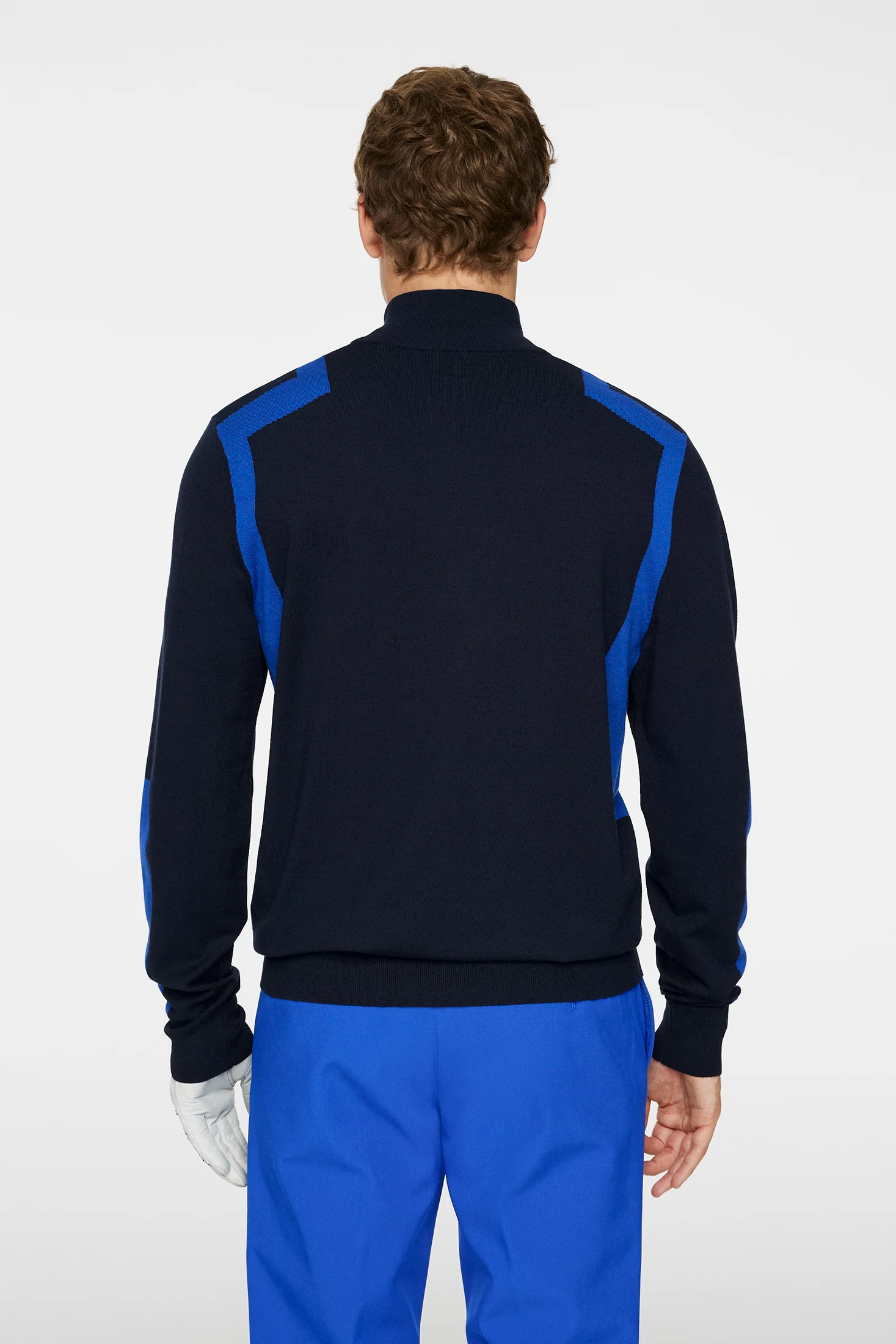 Kendrick Knitted Zip Sweater / JL Navy - Image 3