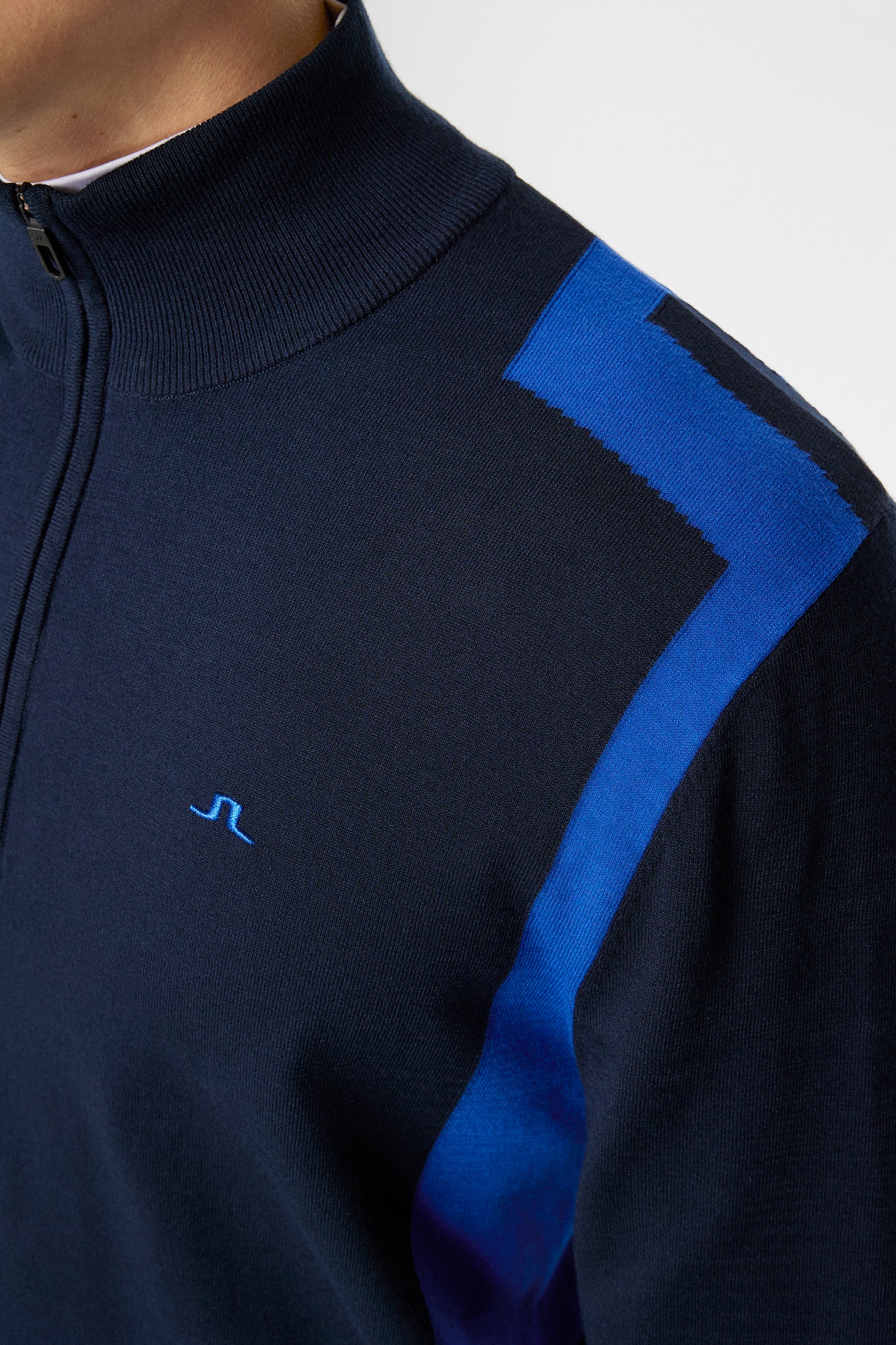Kendrick Knitted Zip Sweater / JL Navy - Image 6