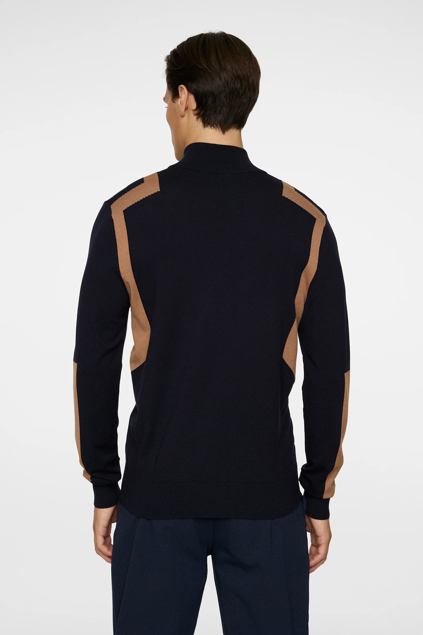 Kendrick Knitted Zip Sweater / Tigers Eye - Image 3