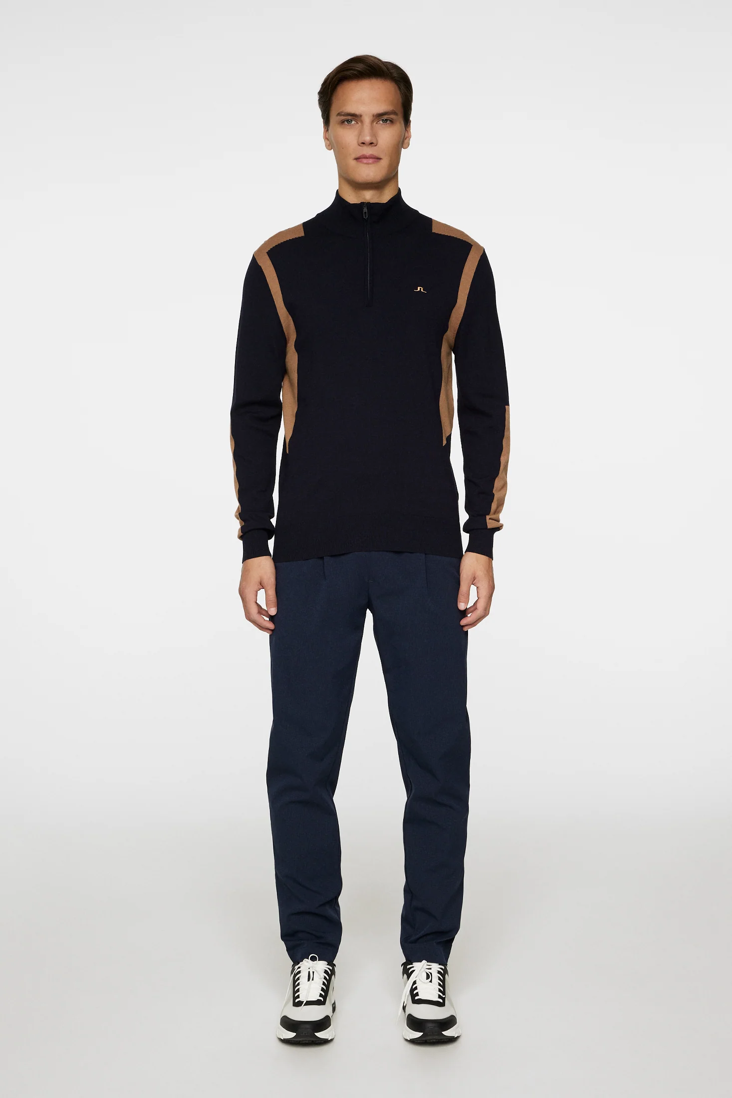 Kendrick Knitted Zip Sweater / Tigers Eye - Image 4