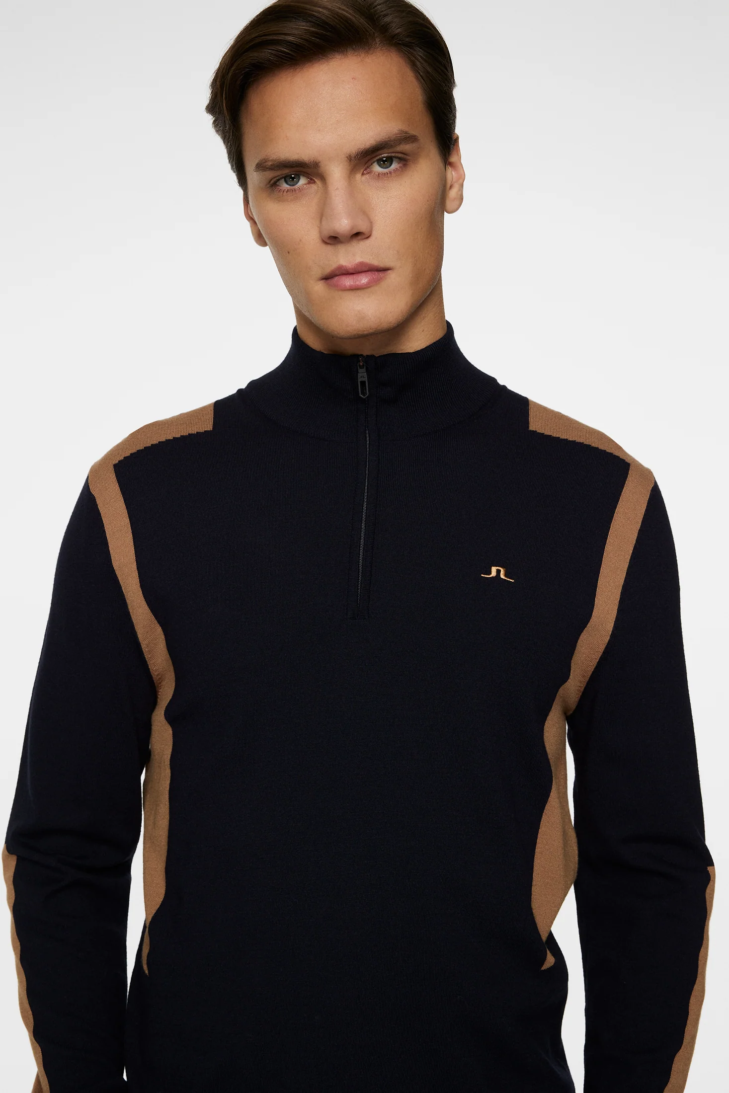 Kendrick Knitted Zip Sweater / Tigers Eye - Image 5