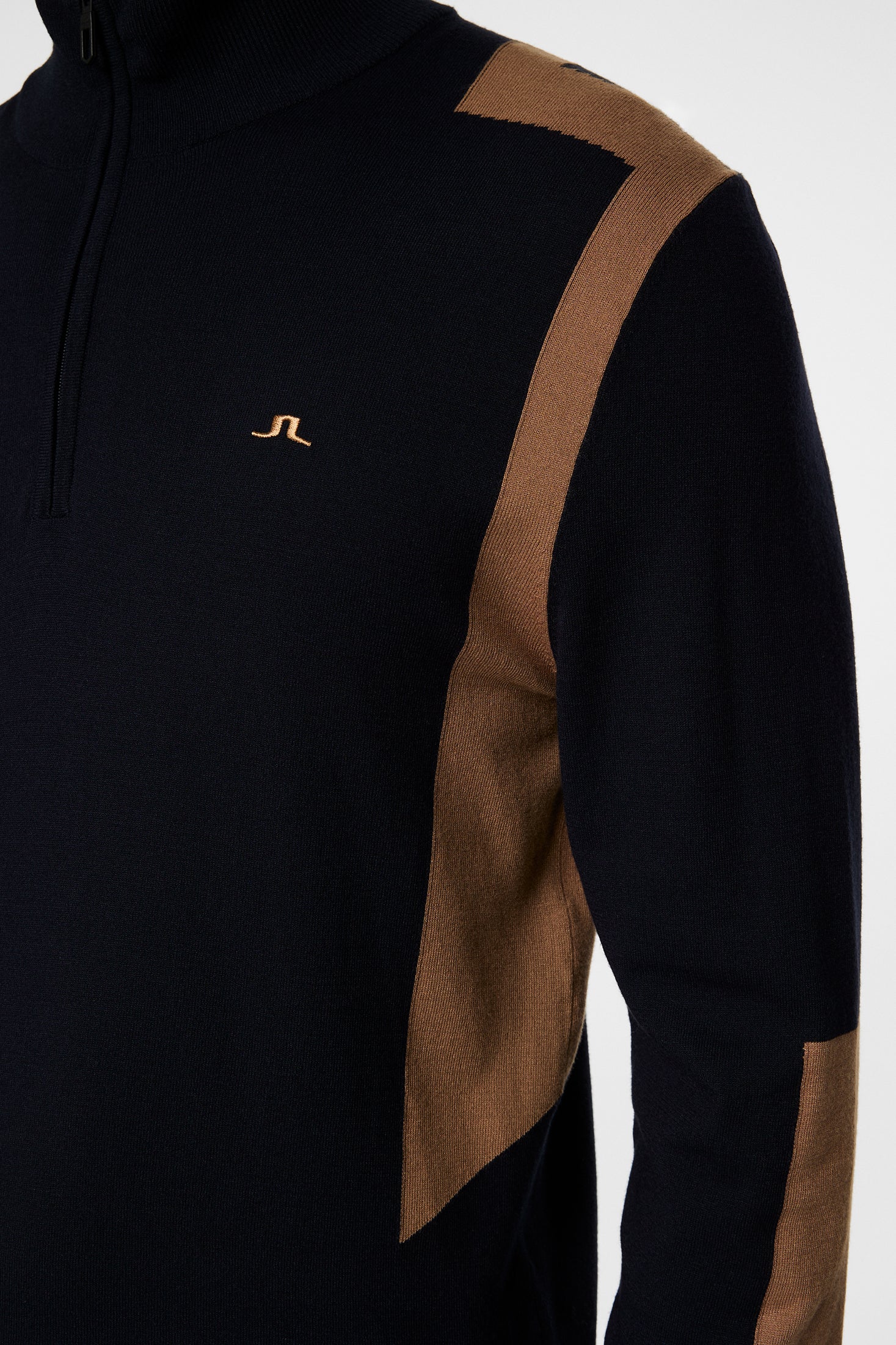 Kendrick Knitted Zip Sweater / Tigers Eye - Image 6