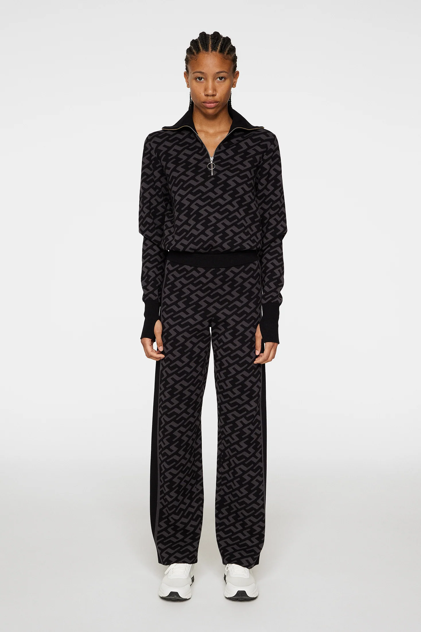 Kera Knitted Pant / Bias Bridge Black - Image 4