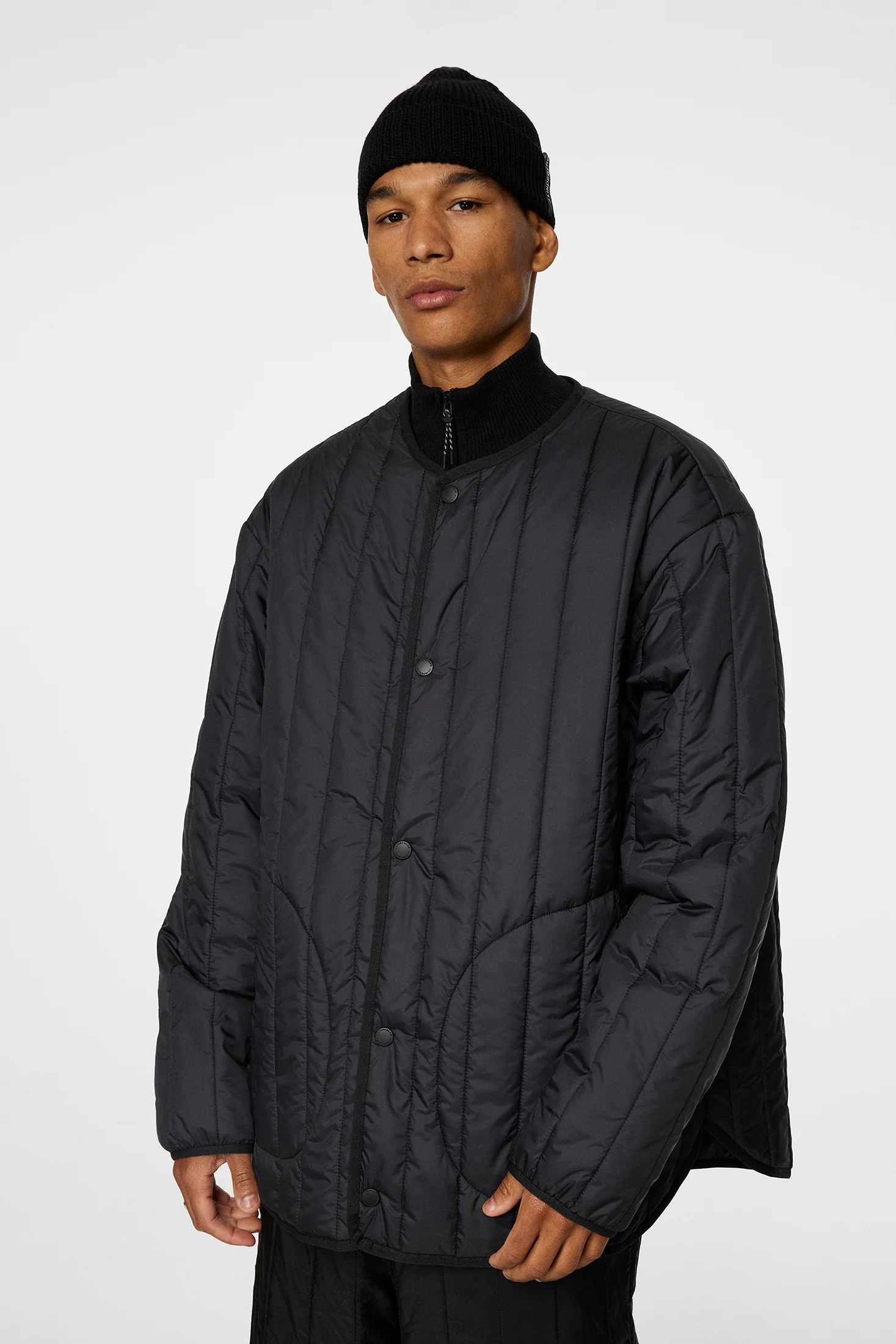 Khaza Quilted Jacket / Black - Image 5