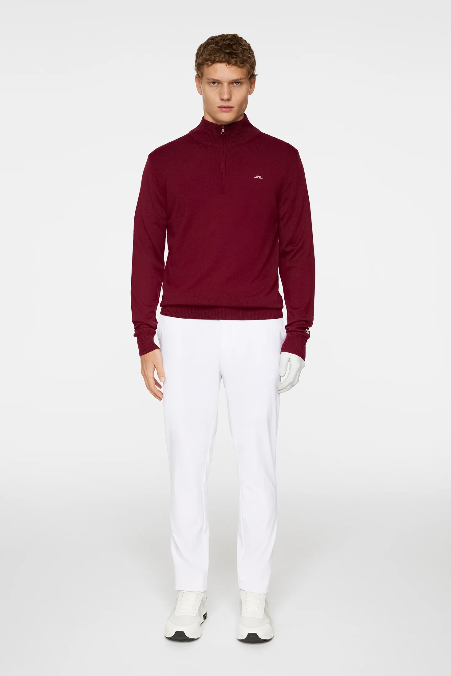 Kian Zipped Sweater / Cabernet - Image 4