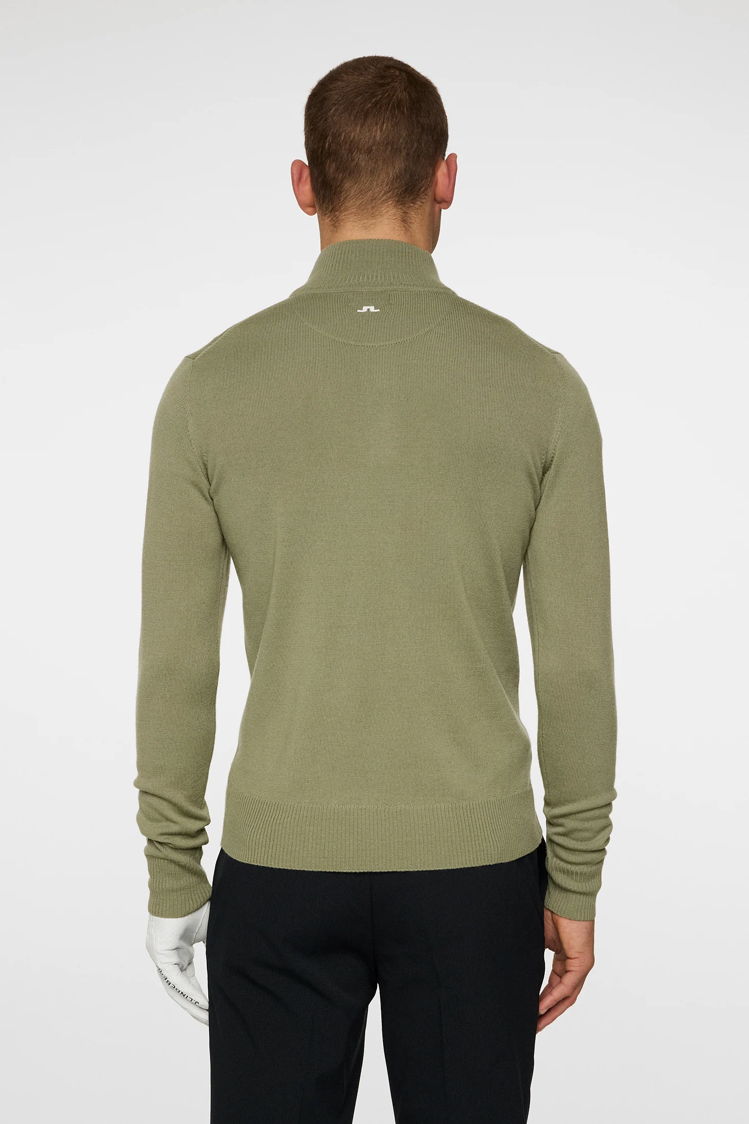 Kian Zipped Sweater / Oil Green - Image 3