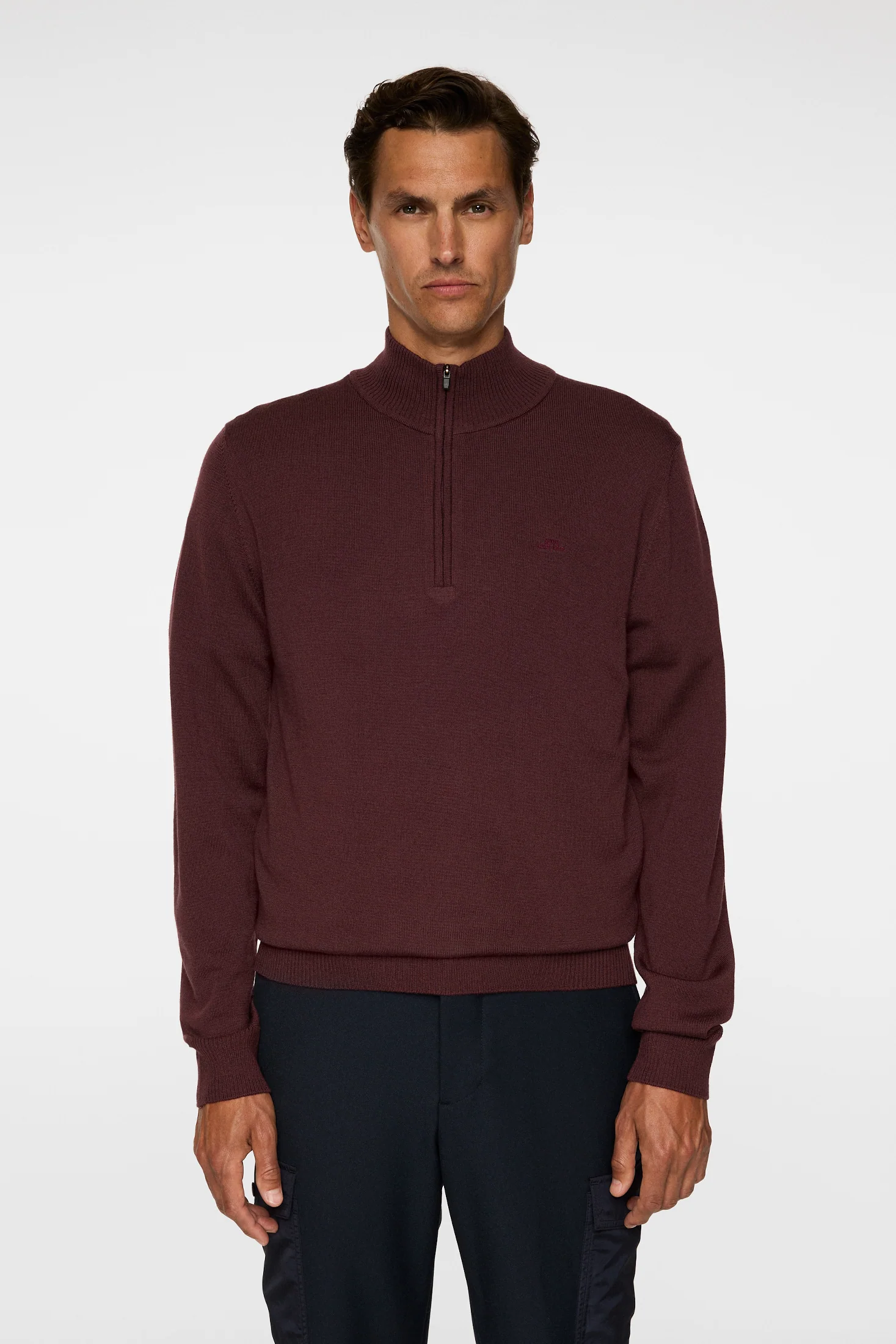 Kiyan Merino Quarter Zip / Huckleberry - Image 2