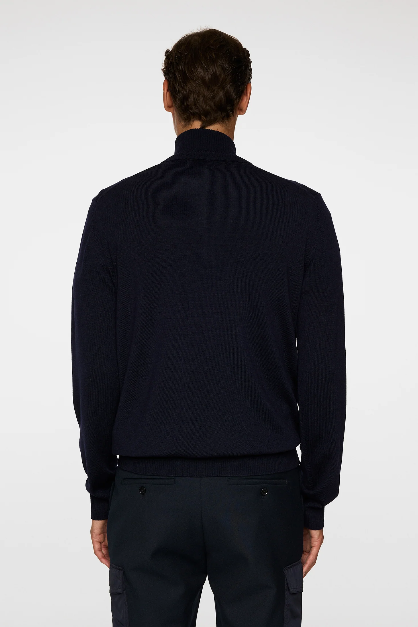 Kiyan Merino Quarter Zip / JL Navy - Image 3