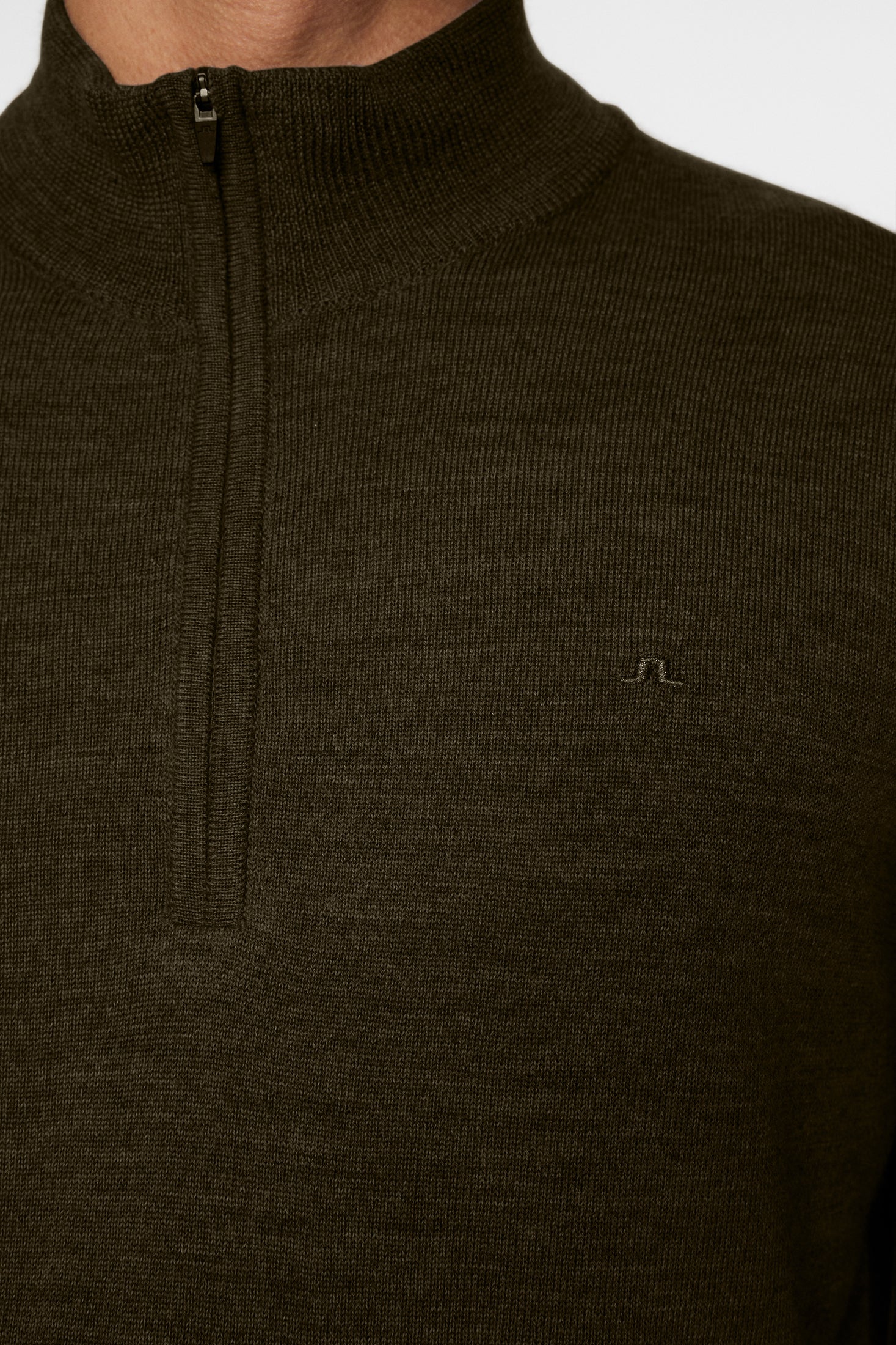 Kiyan Quarter Zip Sweater / Forest Green - Image 6
