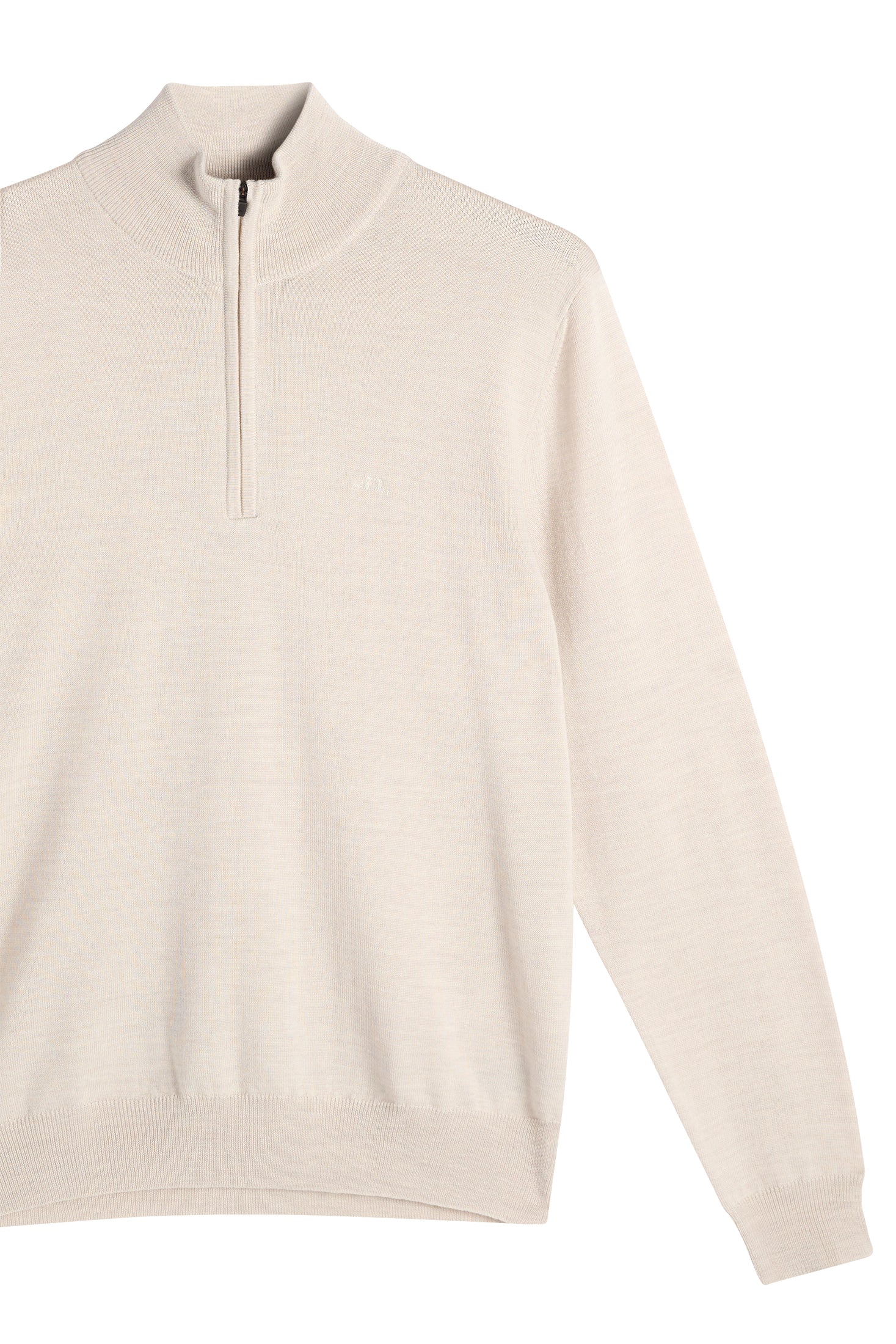 Kiyan Quarter Zip Sweater / Moonbeam Melange - Image 6