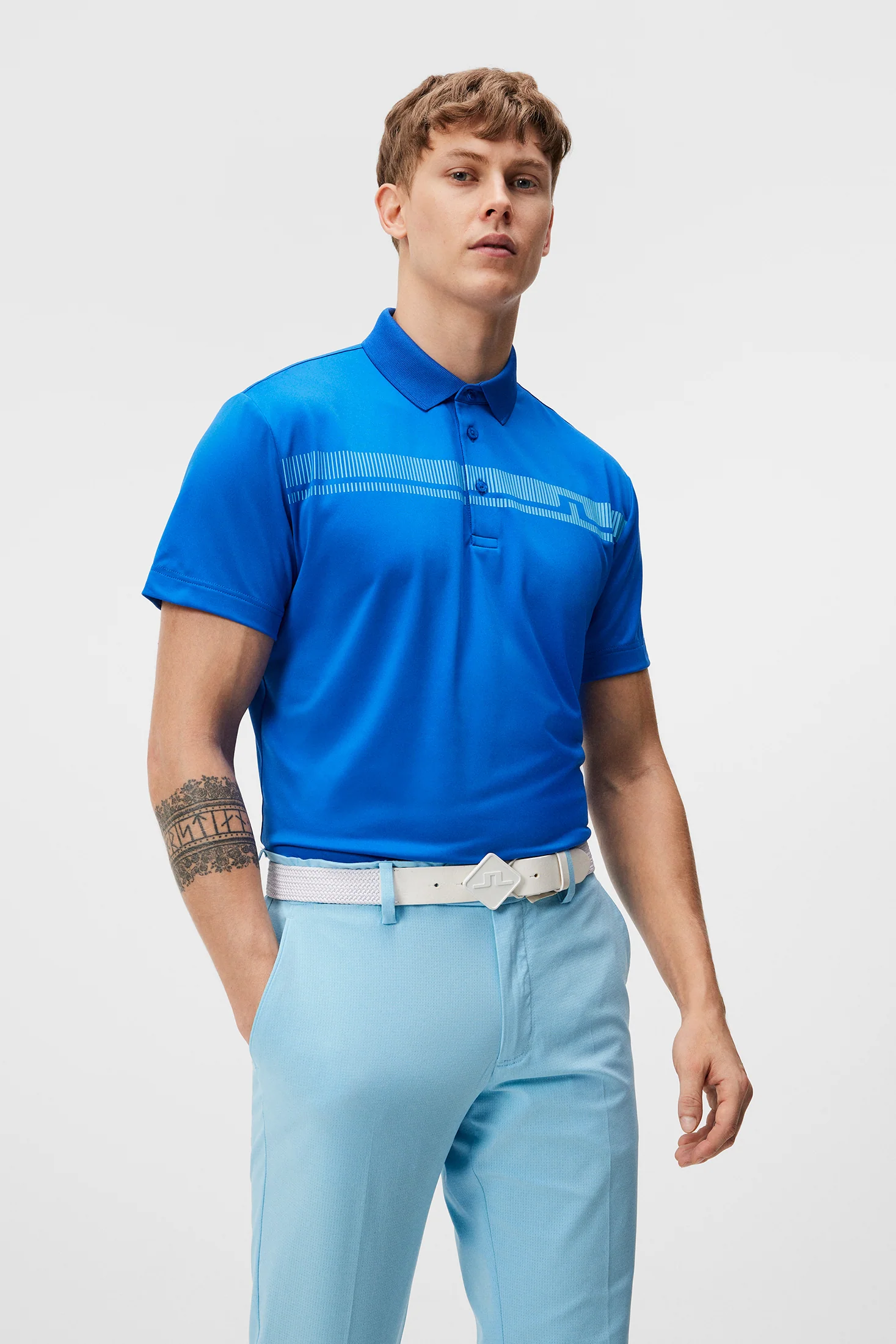Klas Regular Fit Golf Polo / Nautical Blue - Image 2