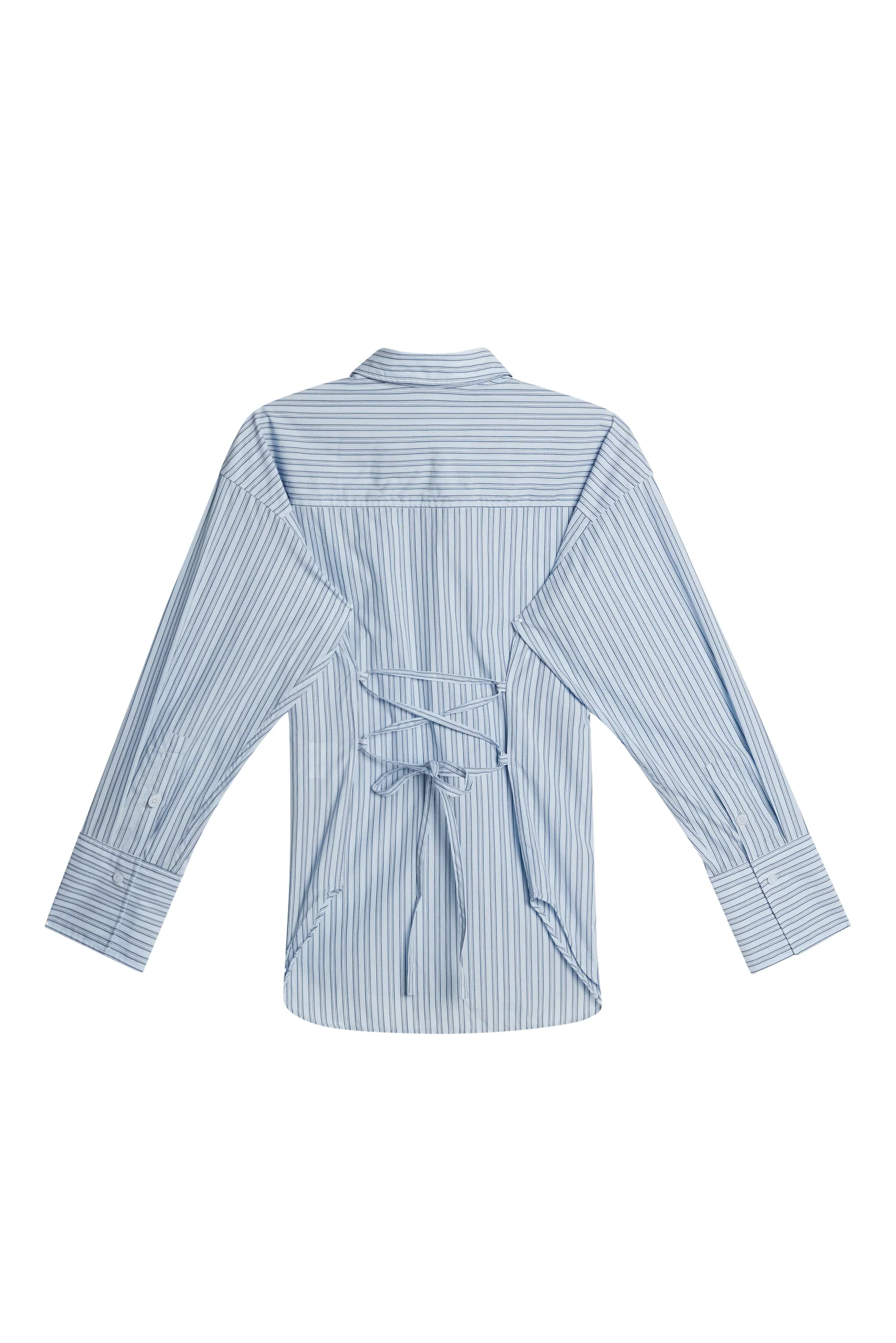 Kristina Cotton Stripe Shirt / Forget-Me-Not - Image 2