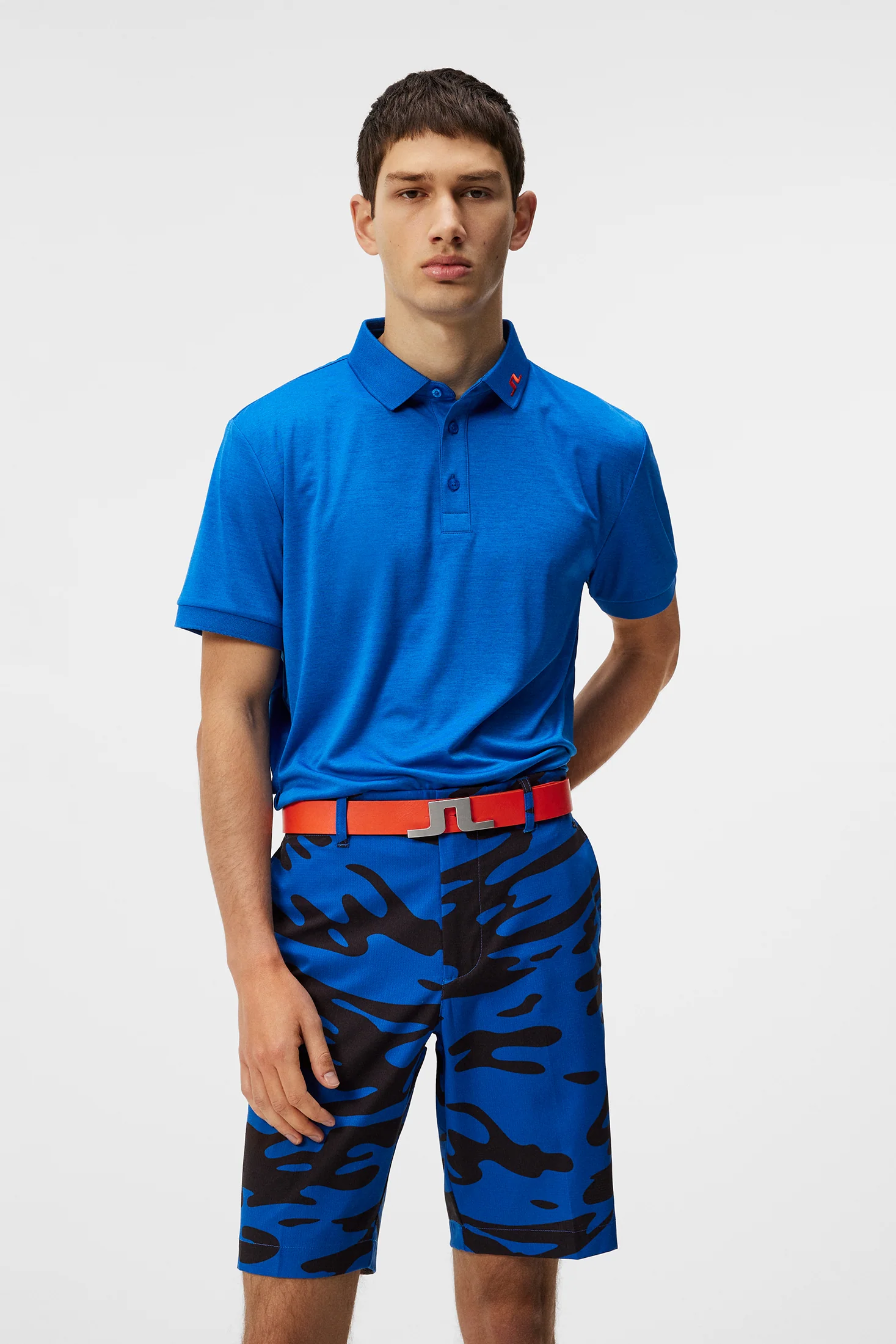KV Regular Fit Polo / Nautical Blue Melange - Image 3