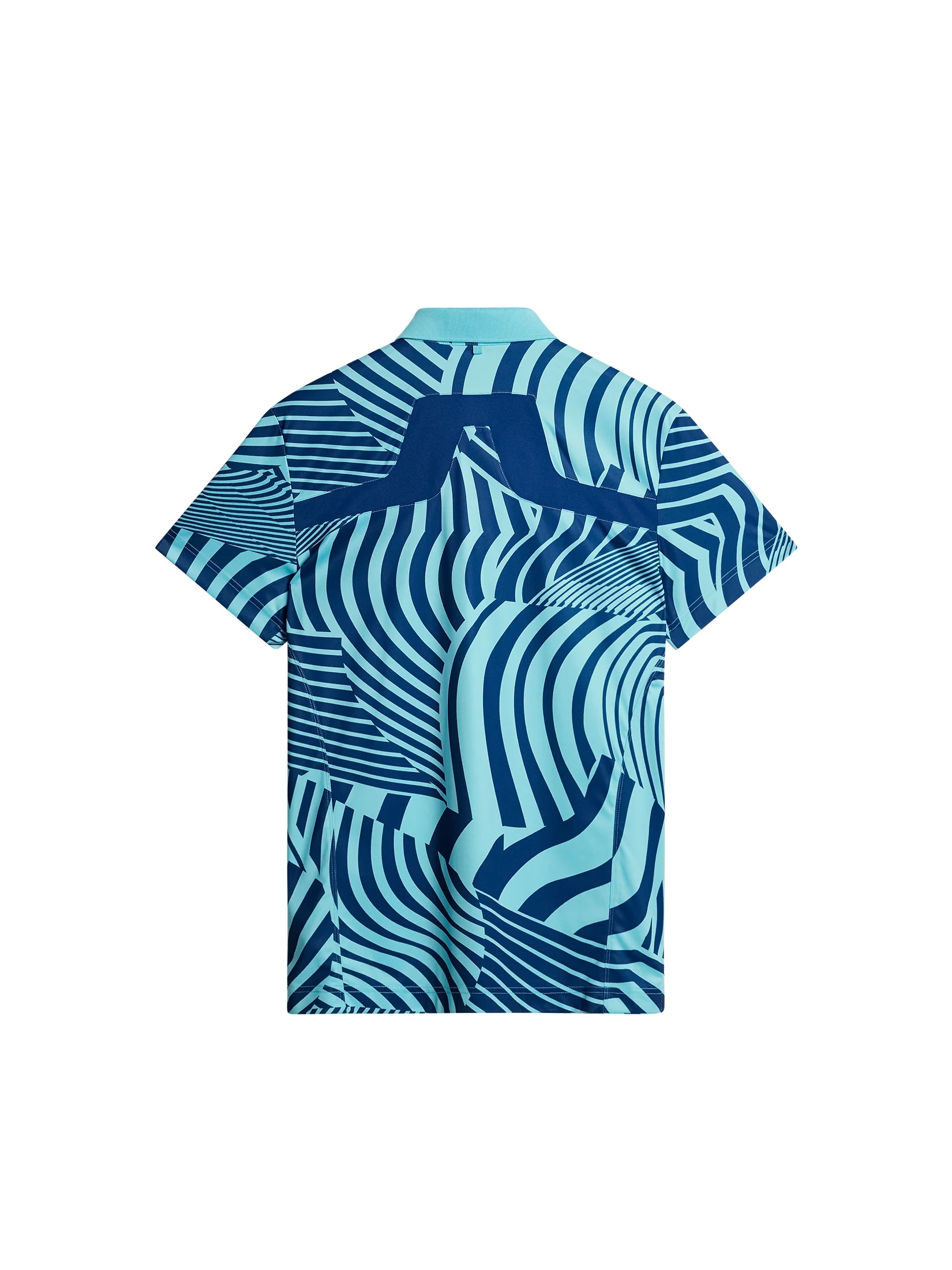 KV Tour Print Golf Polo / Dazzle Wave Blue Curacao - Image 2