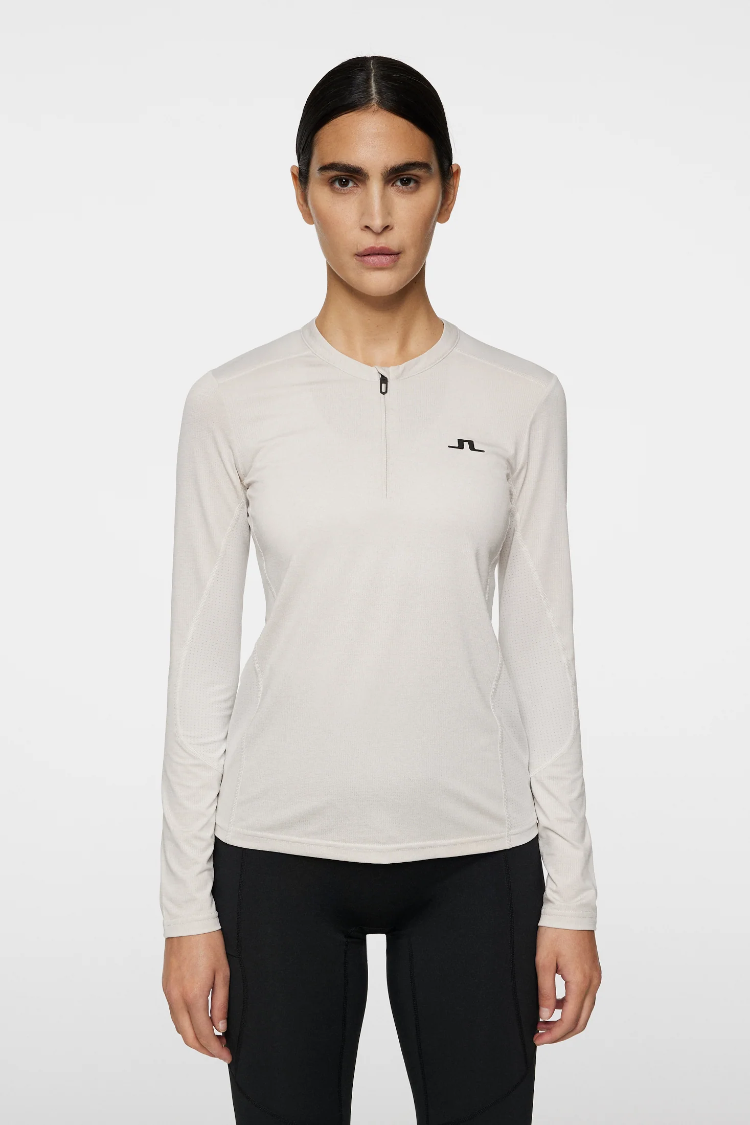 Landa LS T-shirt / Moonbeam Melange - Image 3