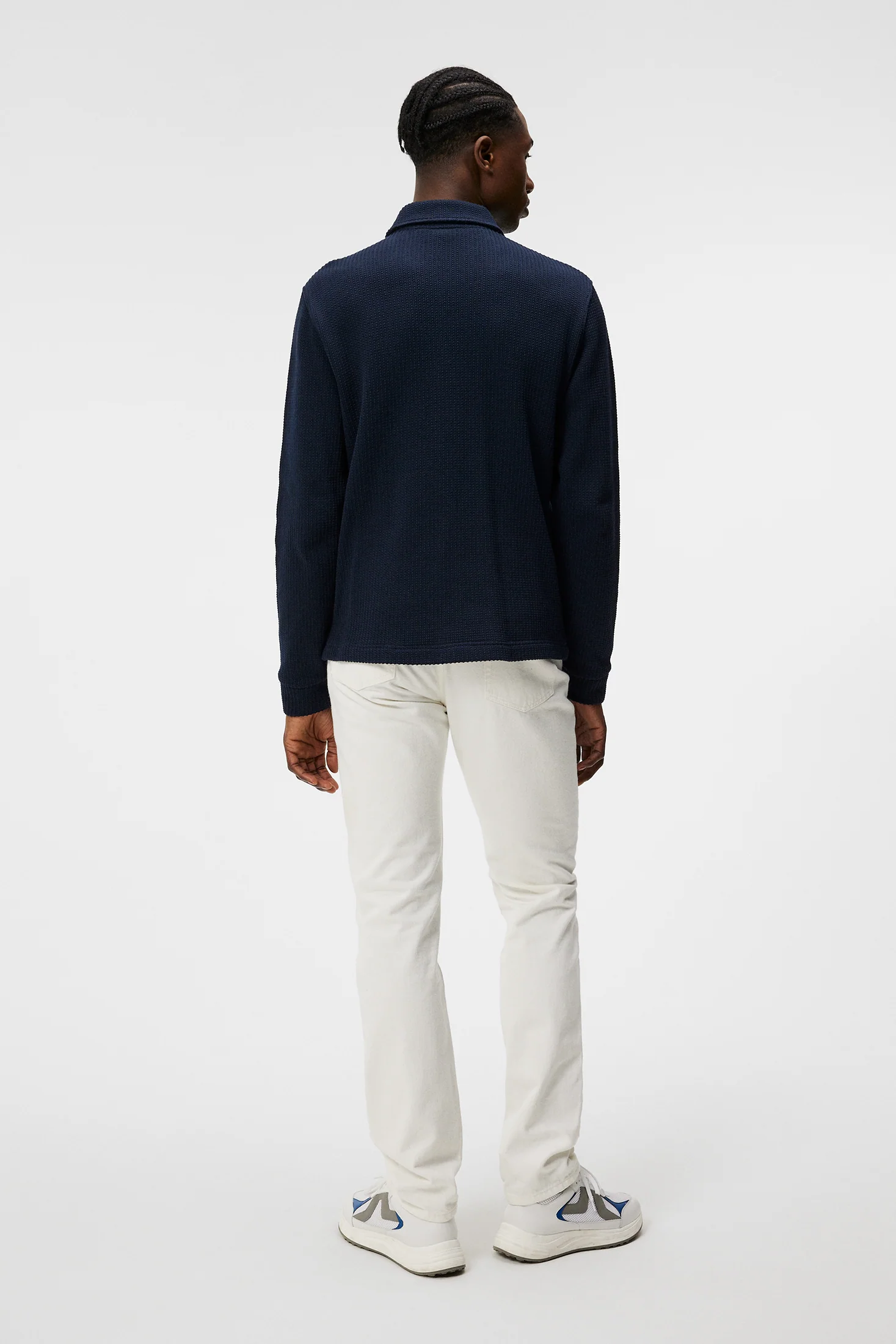 Lansa Jersey Zip Jacket / JL Navy - Image 3