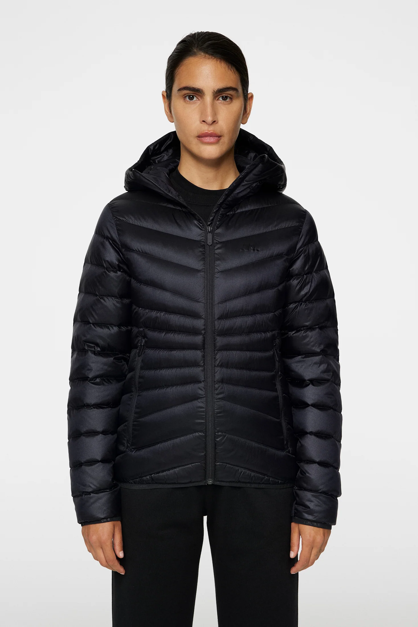 Lara Light Down Hood / Black - Image 2