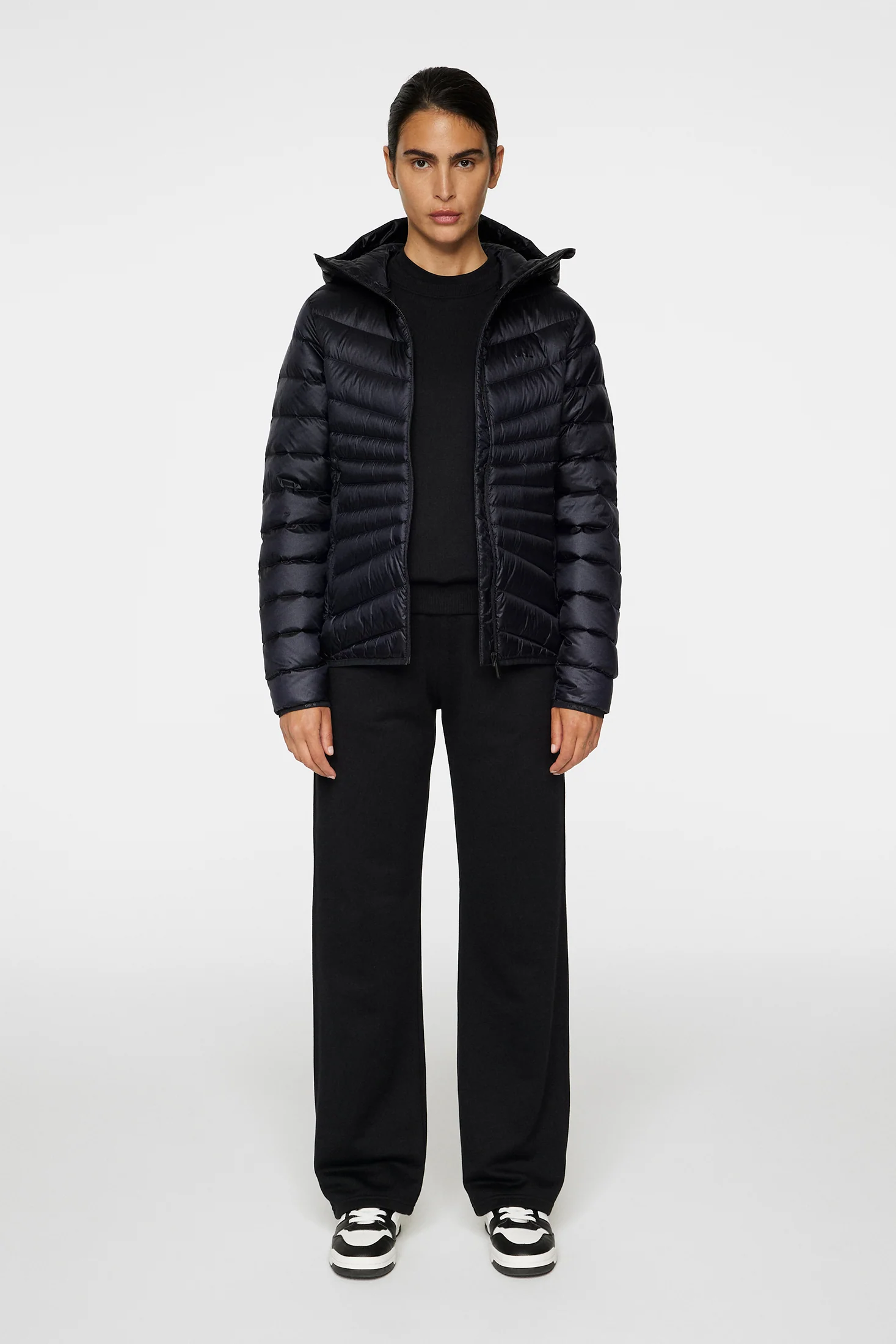 Lara Light Down Hood / Black - Image 4