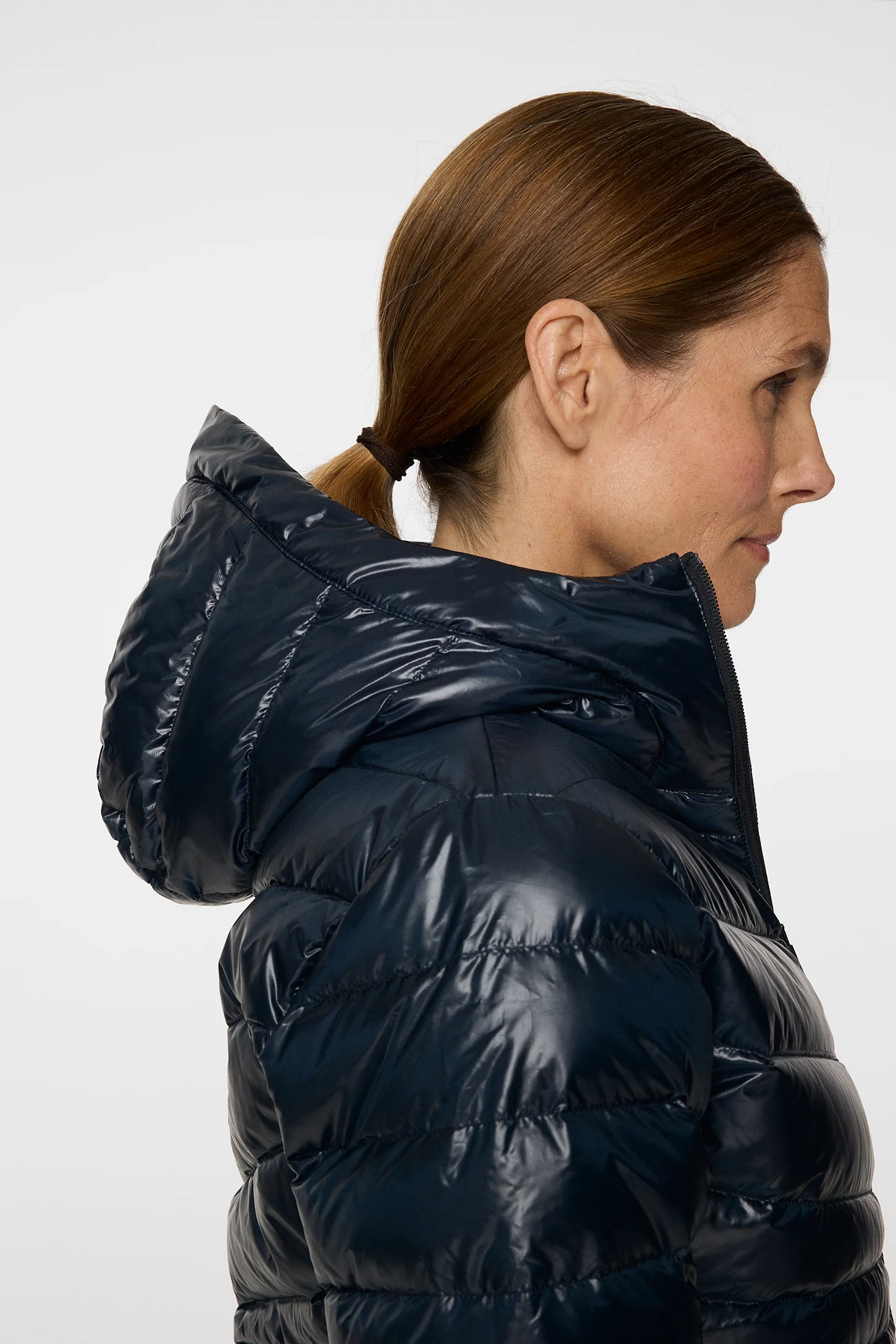 Lara Light Down Hood / JL Navy - Image 7