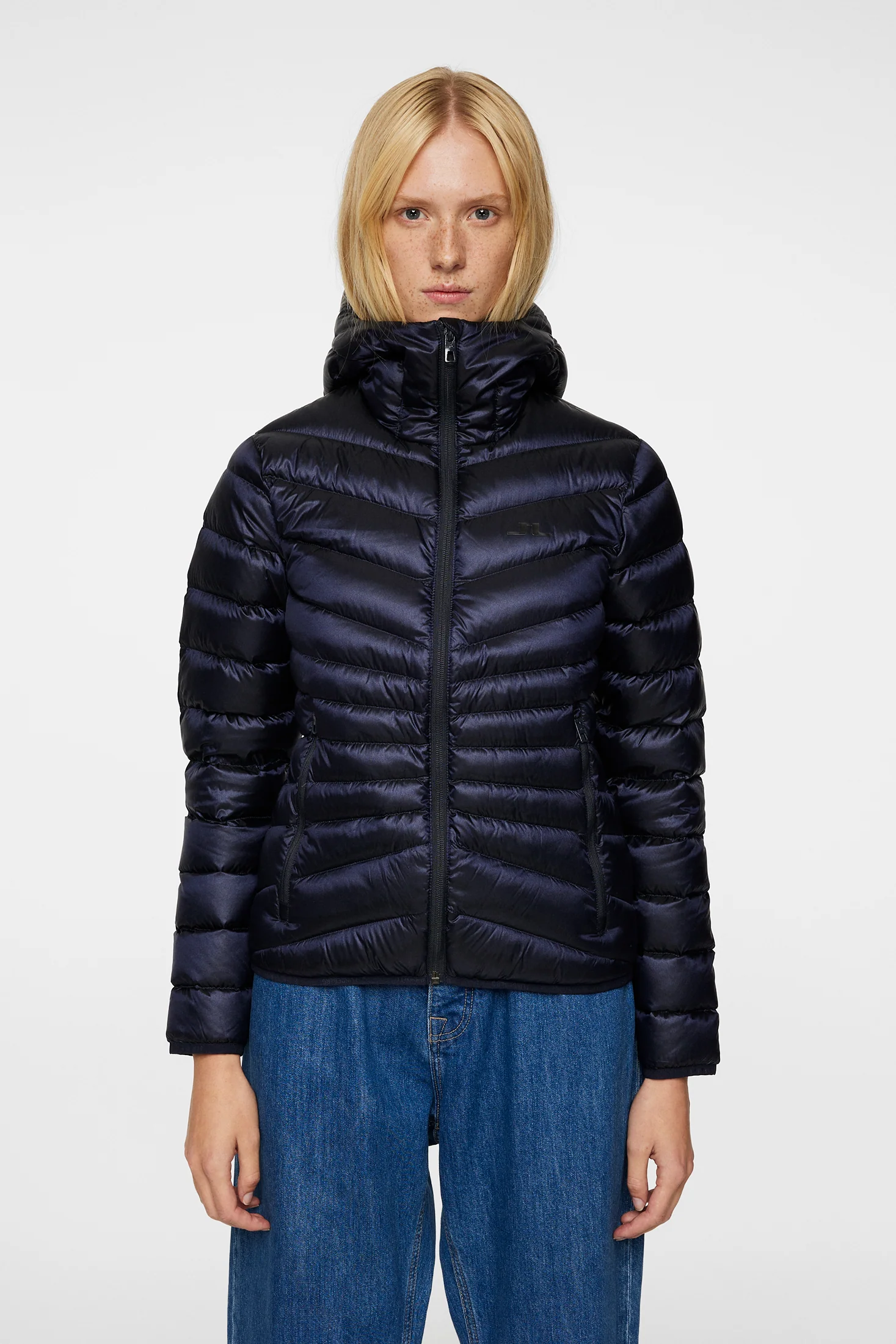 Lara Light Down Hood / JL Navy - Image 2