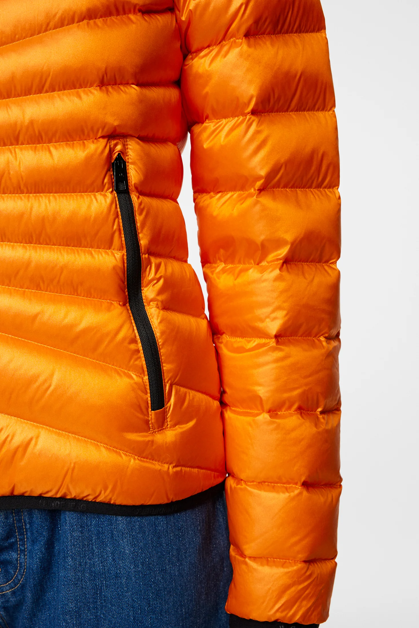 Lara Light Down Hood / Persimmon Orange - Image 6