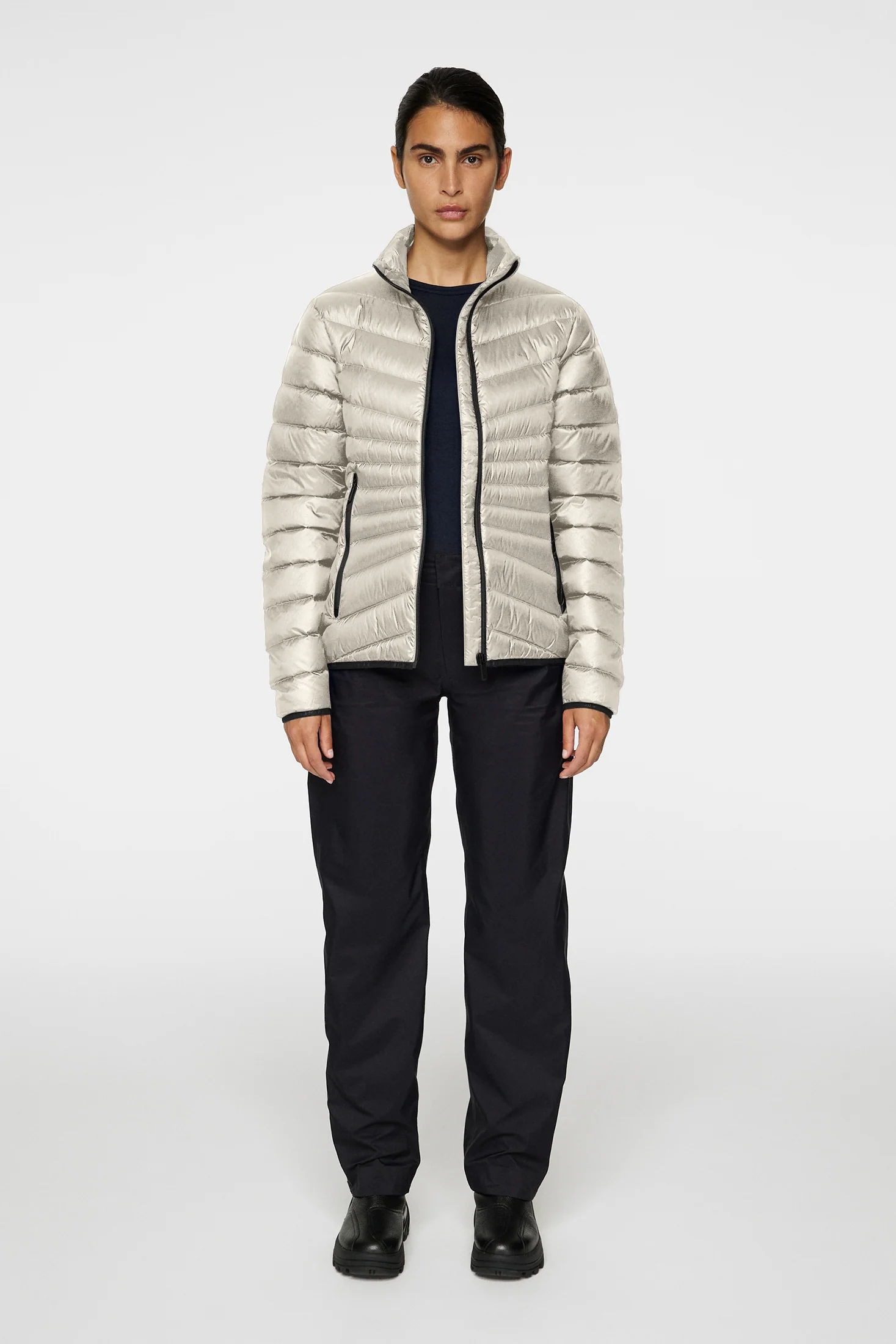 Lara Light Down Jacket / Moonbeam - Image 4